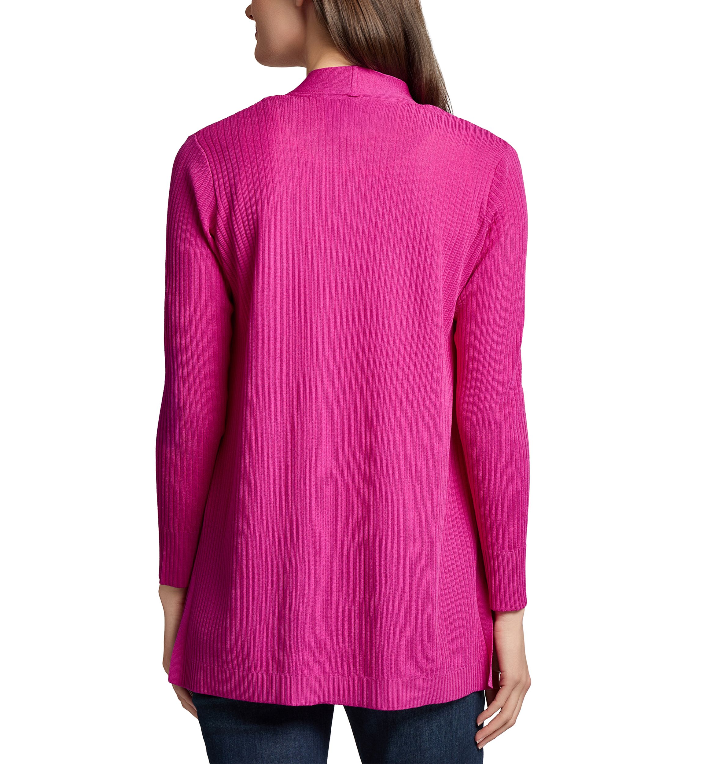 Petite Long Sleeve Cardigan with Side Slits