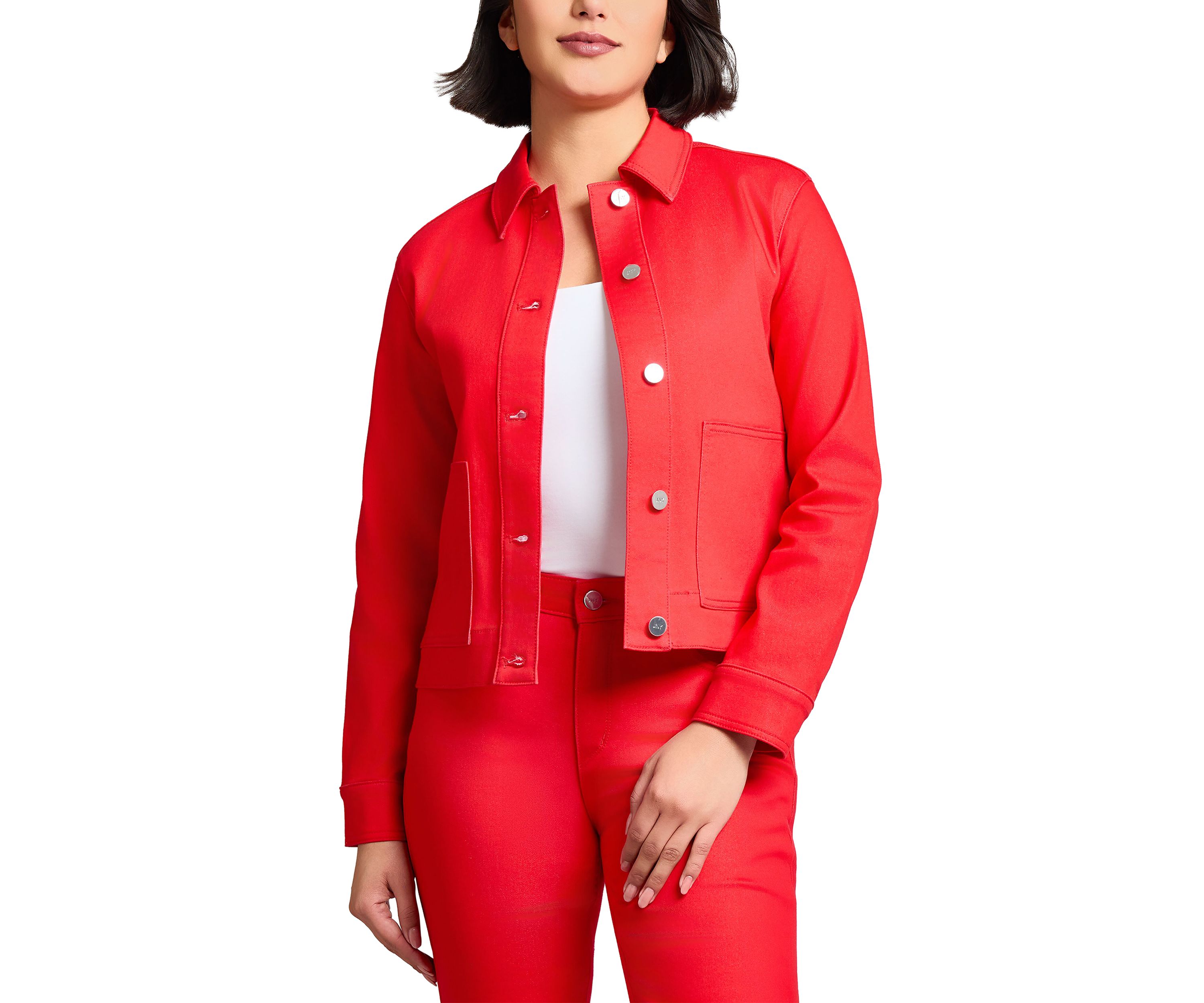 Womens Patch Pocket Denim Jacket