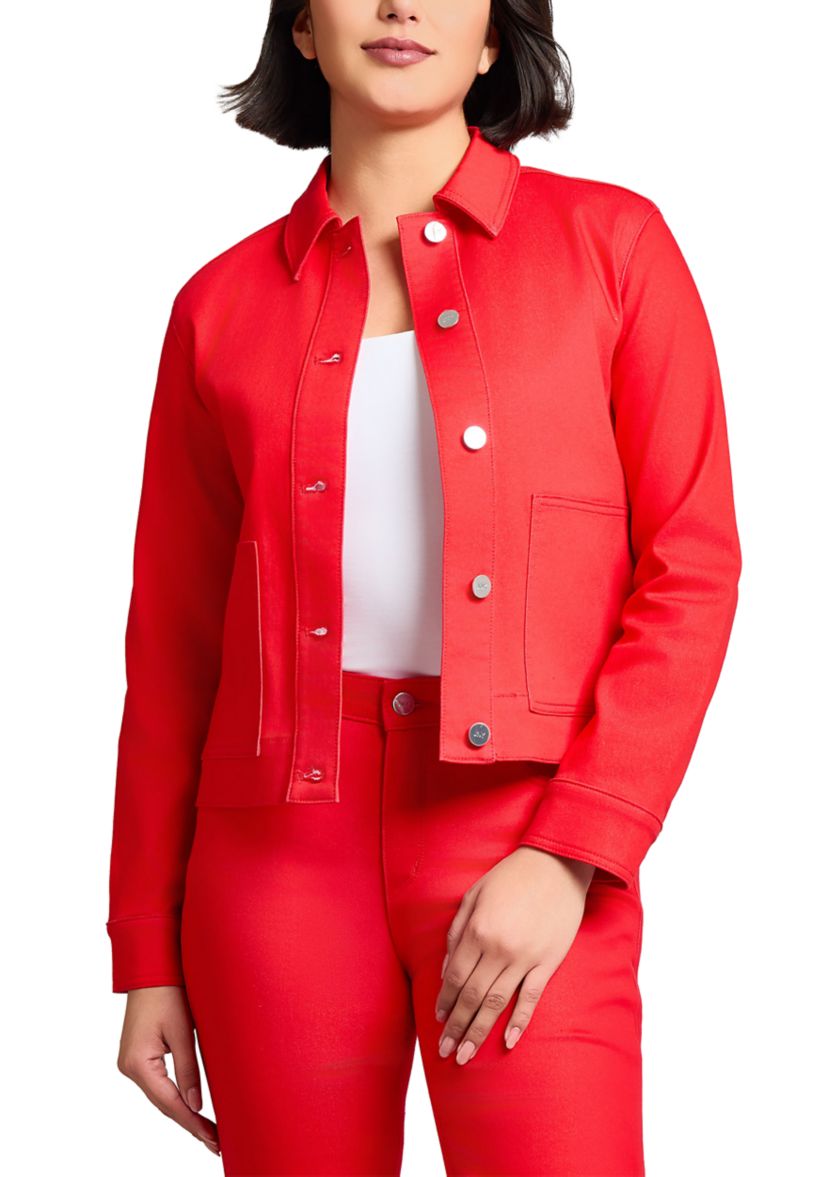 Womens Patch Pocket Denim Jacket