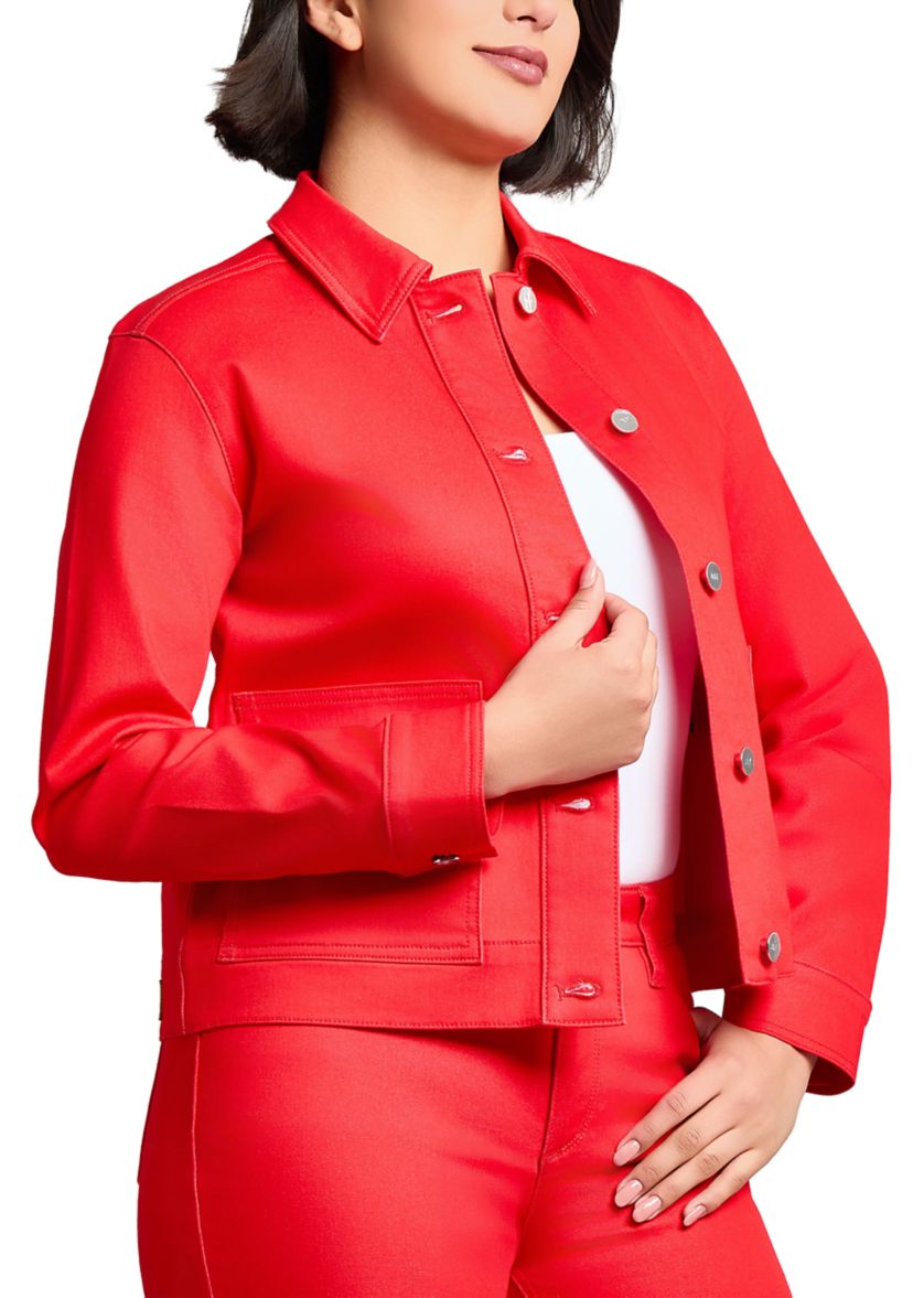 Womens Patch Pocket Denim Jacket