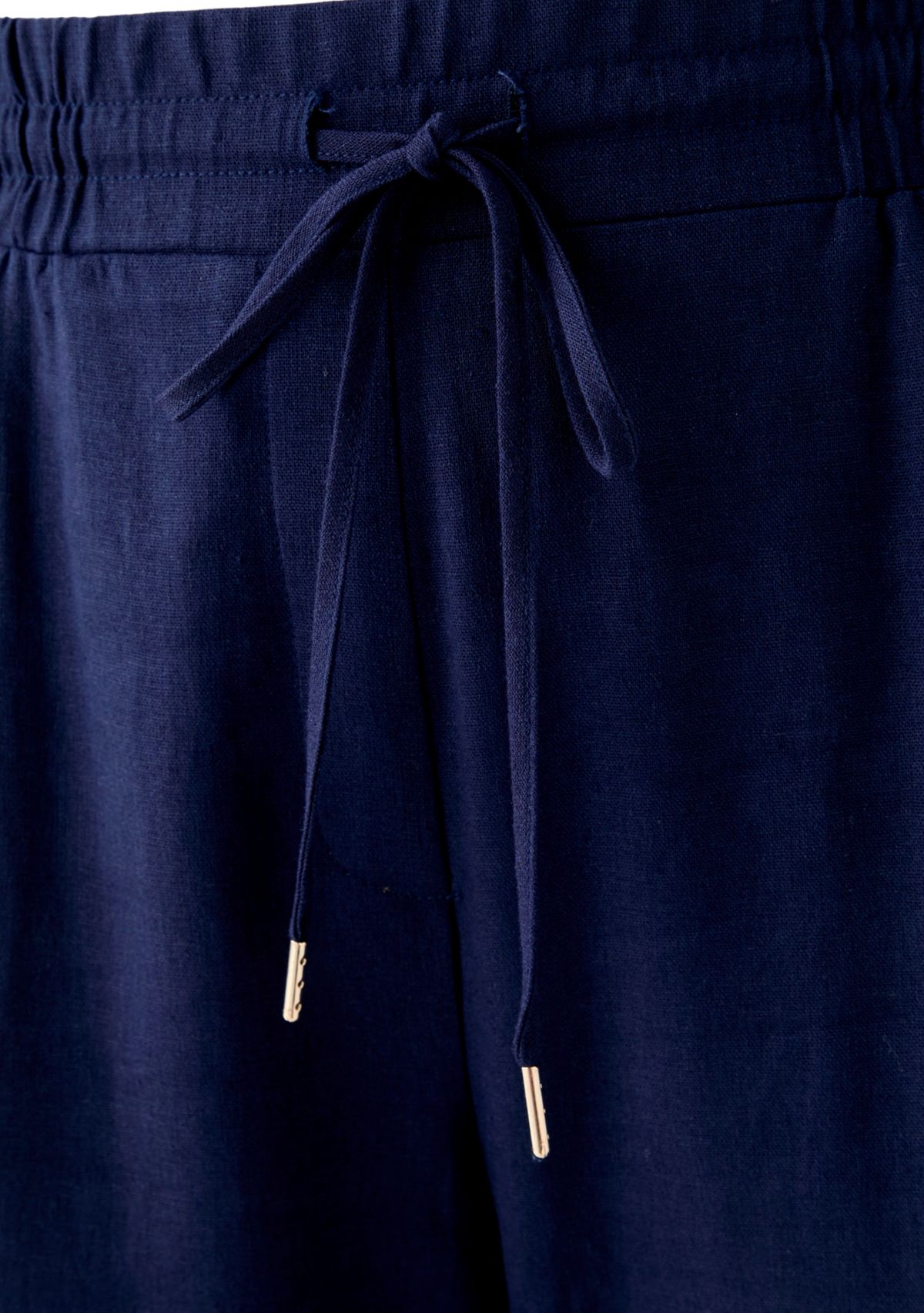 Plus Size Pull On D String Welt Pocket Pants 