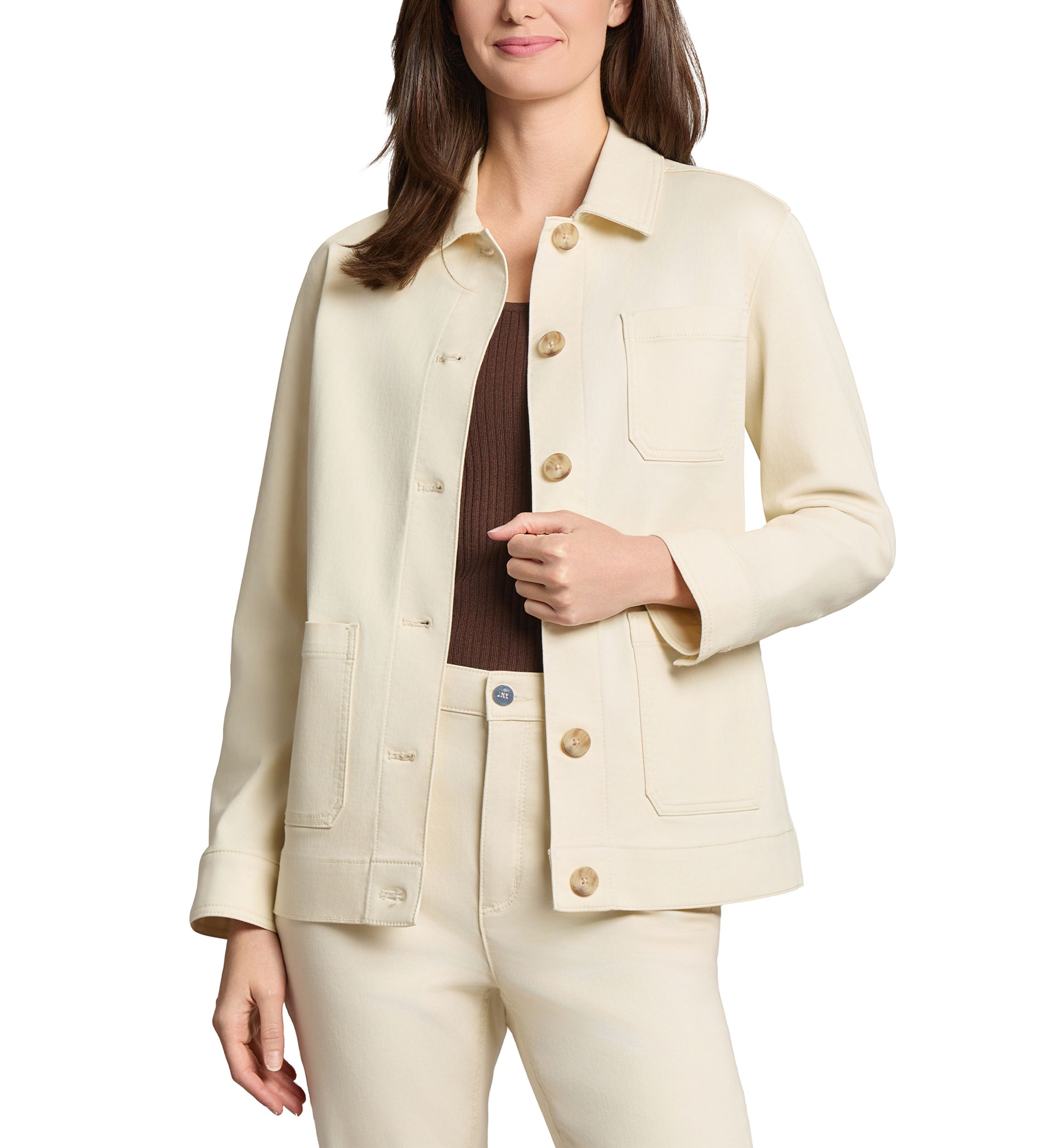 Womens Patch Pocket Denim Jacket