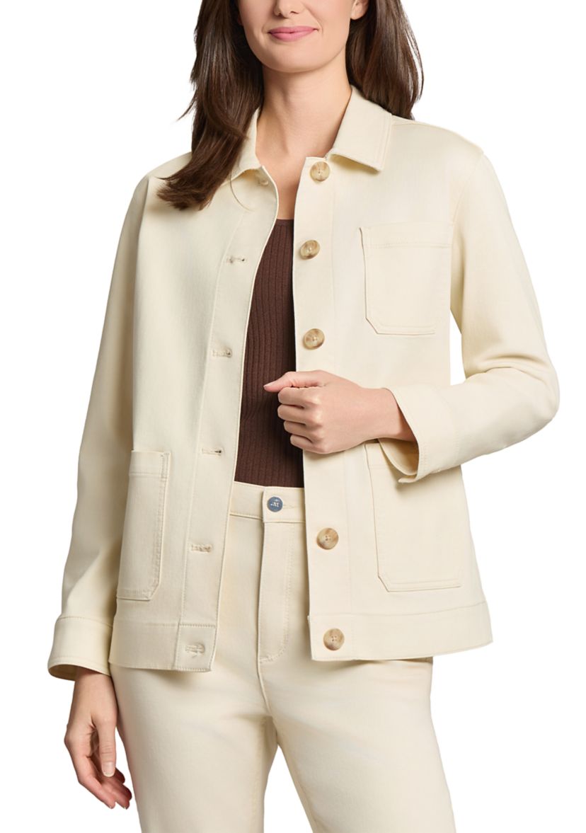 Womens Patch Pocket Denim Jacket