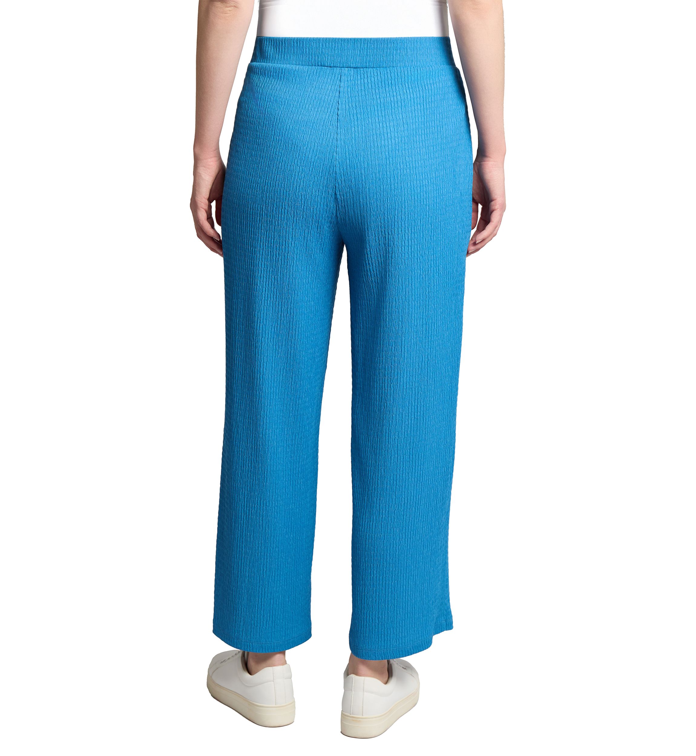Womens Pull On Wide Leg Cropped Pants