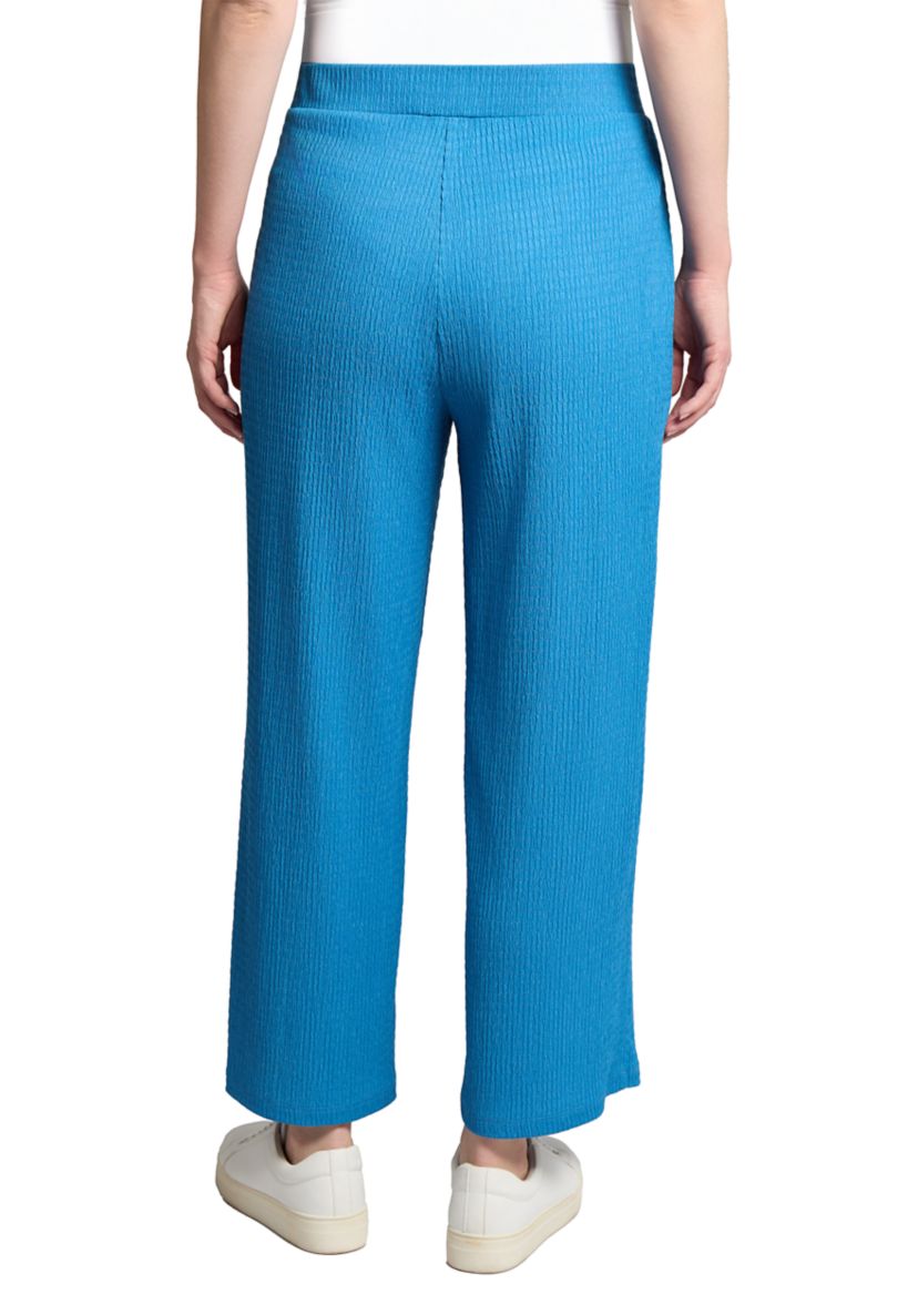 Womens Pull On Wide Leg Cropped Pants