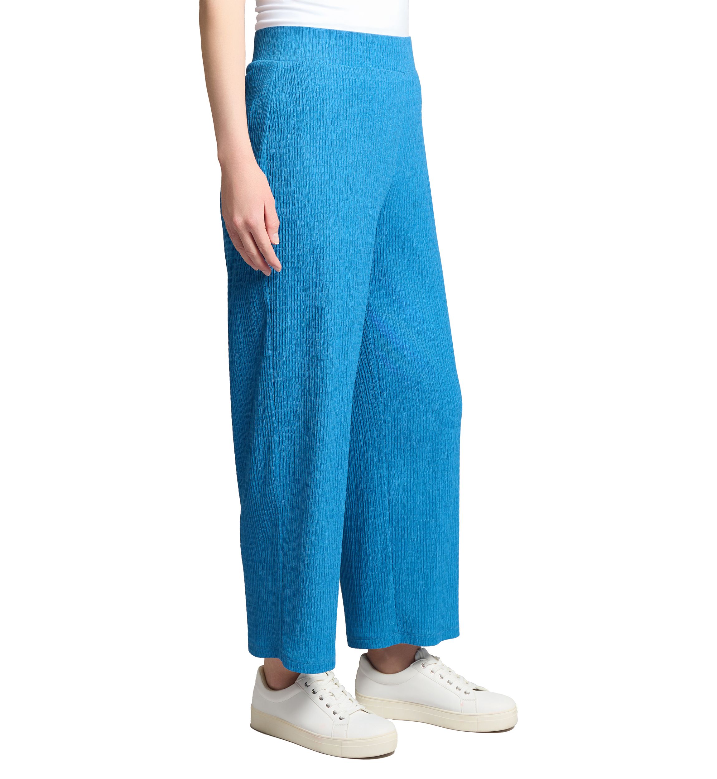 Womens Pull On Wide Leg Cropped Pants