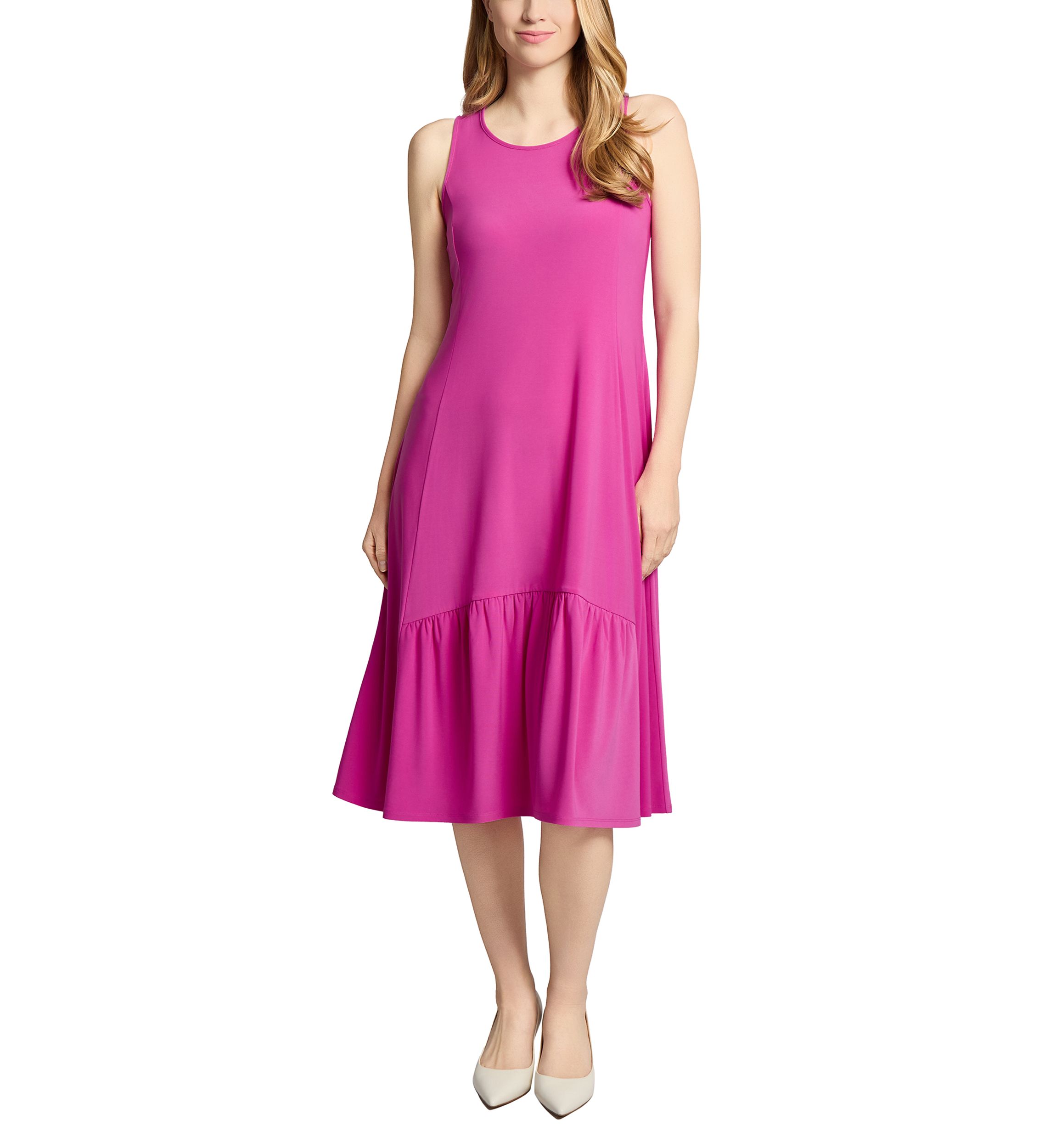 Petite Tank Dress with Ruffle Hem