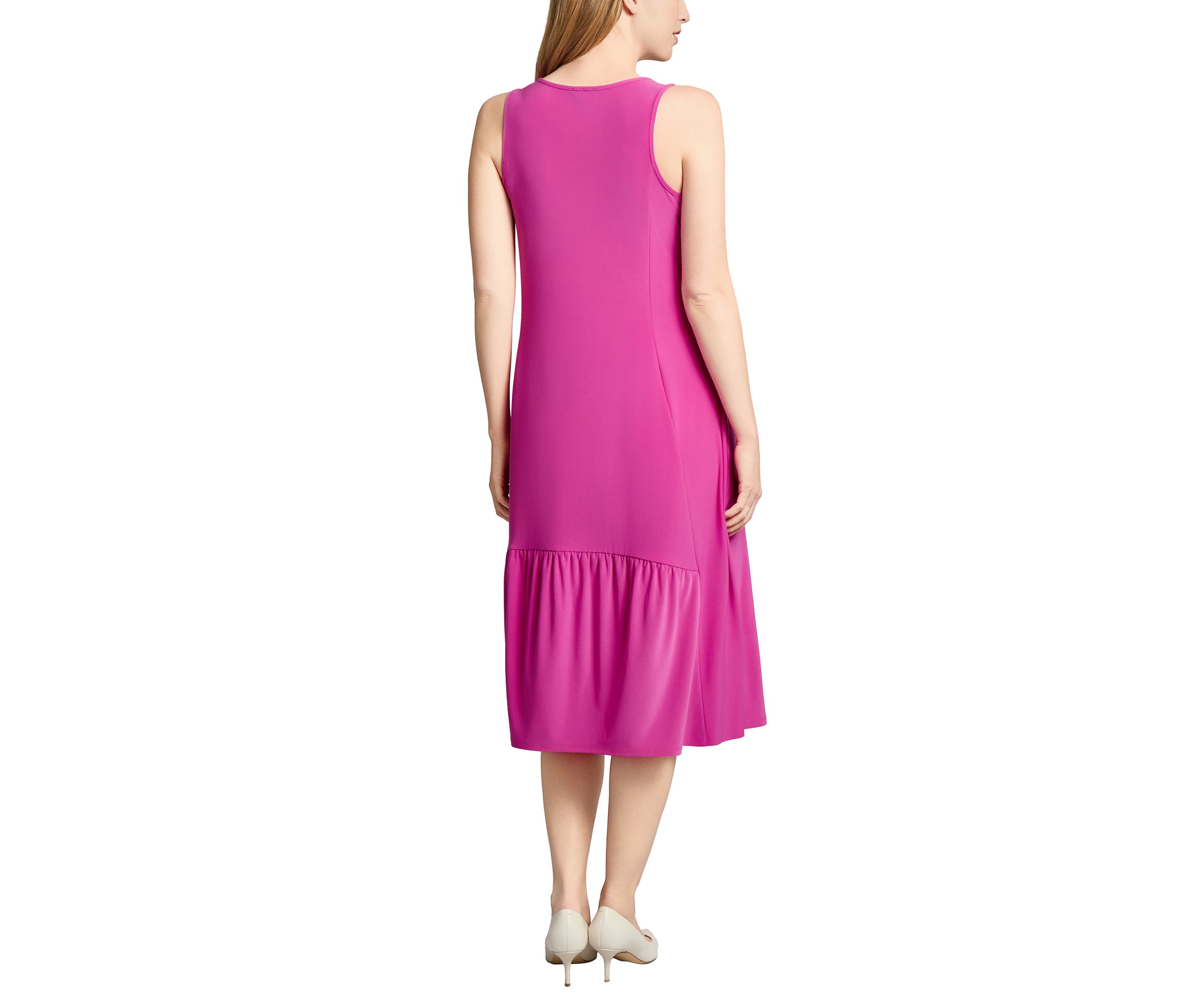 Petite Tank Dress with Ruffle Hem