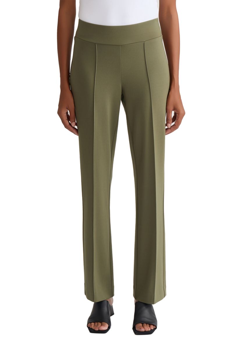 Womens Pull On Pintuck Trouser Pants