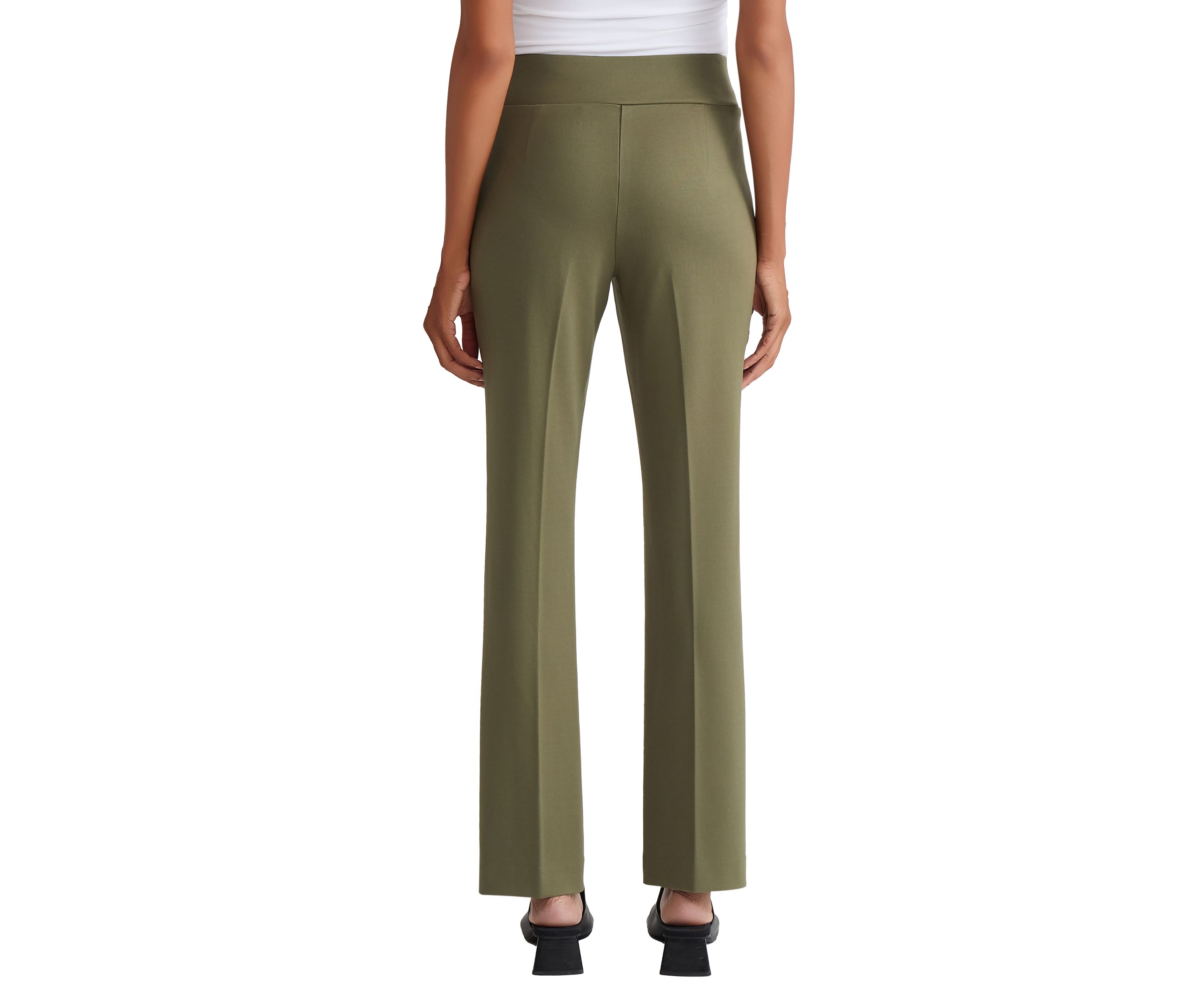 Womens Pull On Pintuck Trouser Pants