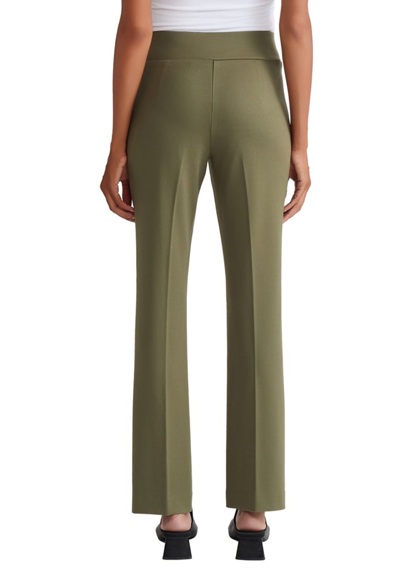 Womens Pull On Pintuck Trouser Pants