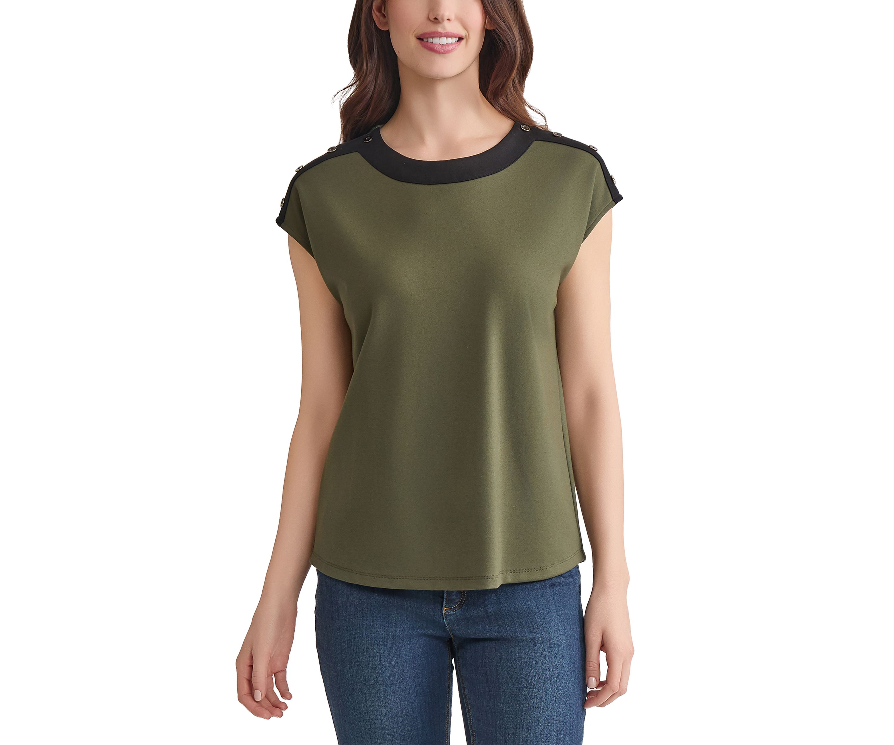 Womens Drop Shoulder Sleeve Top