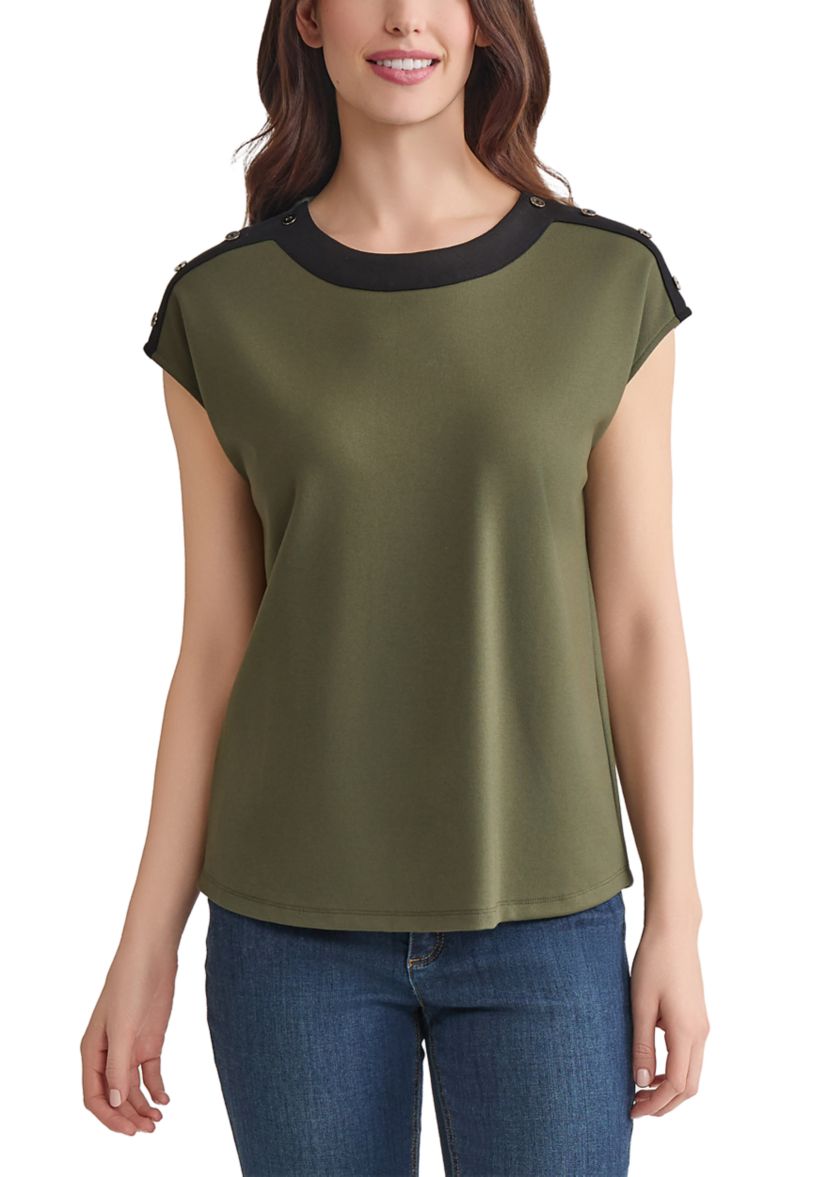 Womens Drop Shoulder Sleeve Top