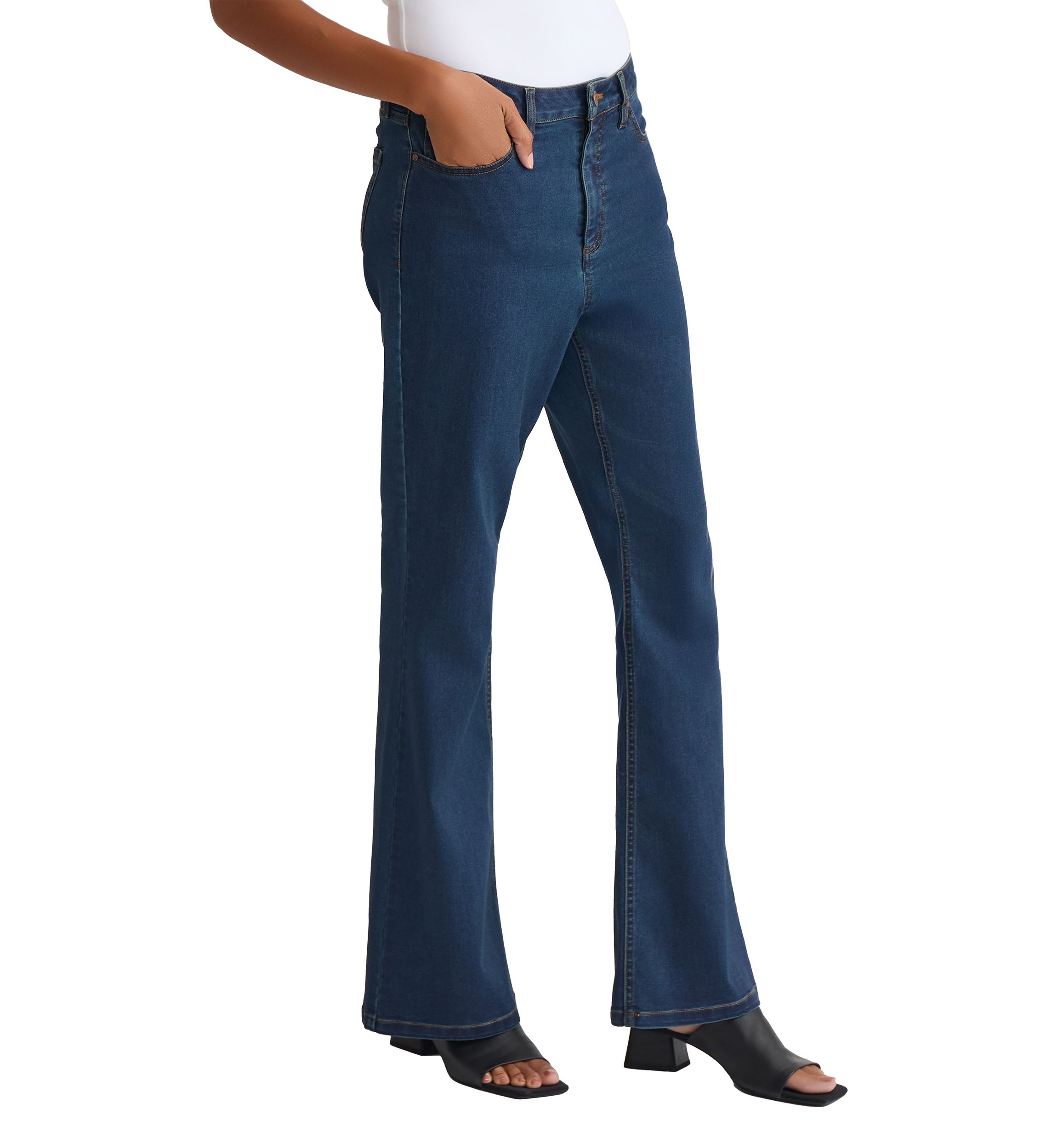 Womens Classic Fit Bootleg Jeans