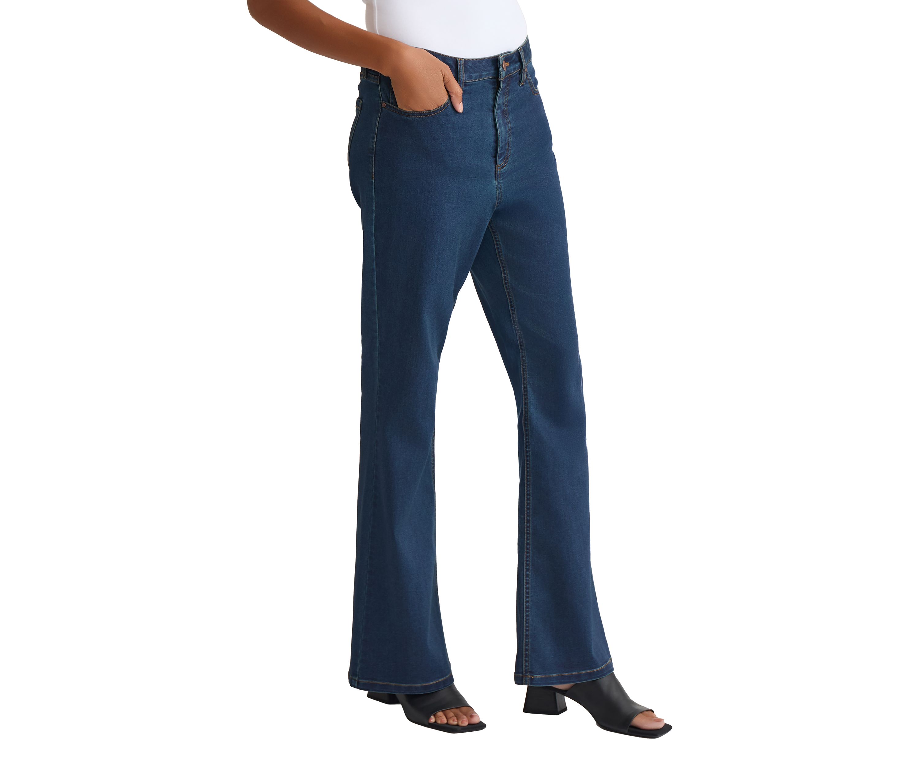 Womens Classic Fit Bootleg Jeans