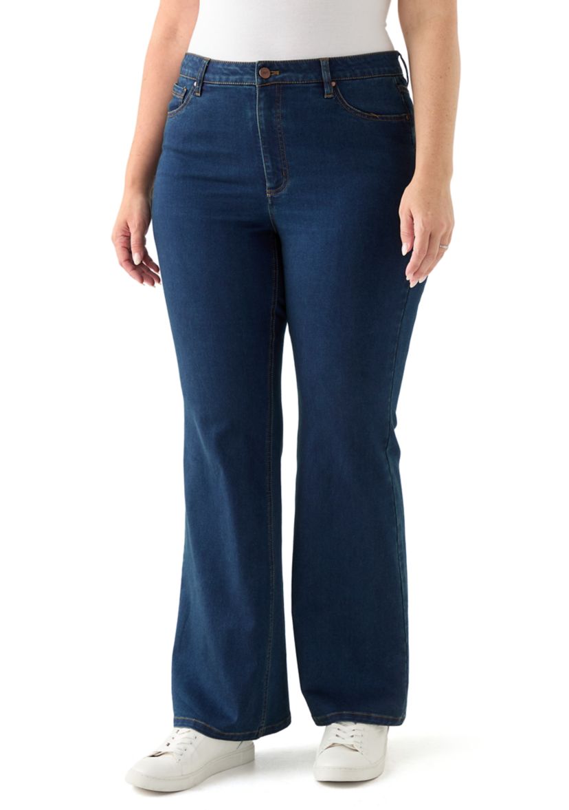 Plus Size Lexington High-Rise Slim Bootcut Jeans