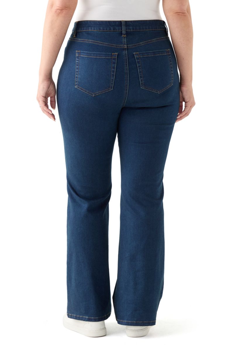 Plus Size Lexington High-Rise Slim Bootcut Jeans