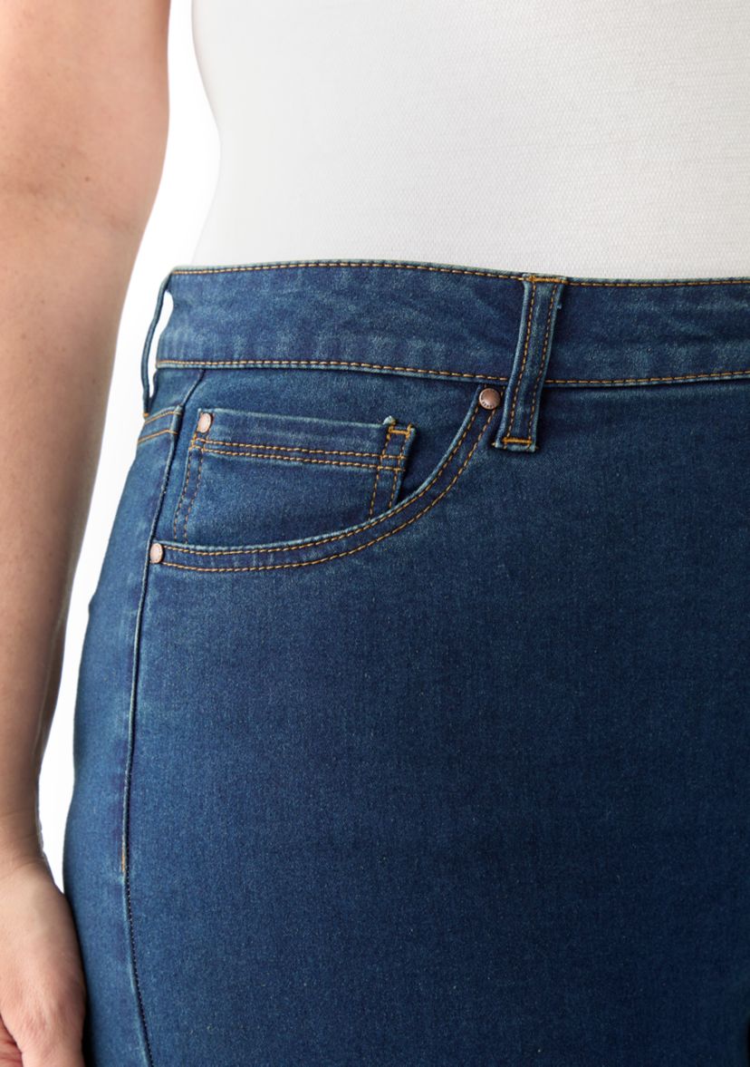 Plus Size Lexington High-Rise Slim Bootcut Jeans