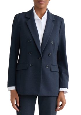 JONES NEW YORK Women's Compression Denim Collared Jacket, XL