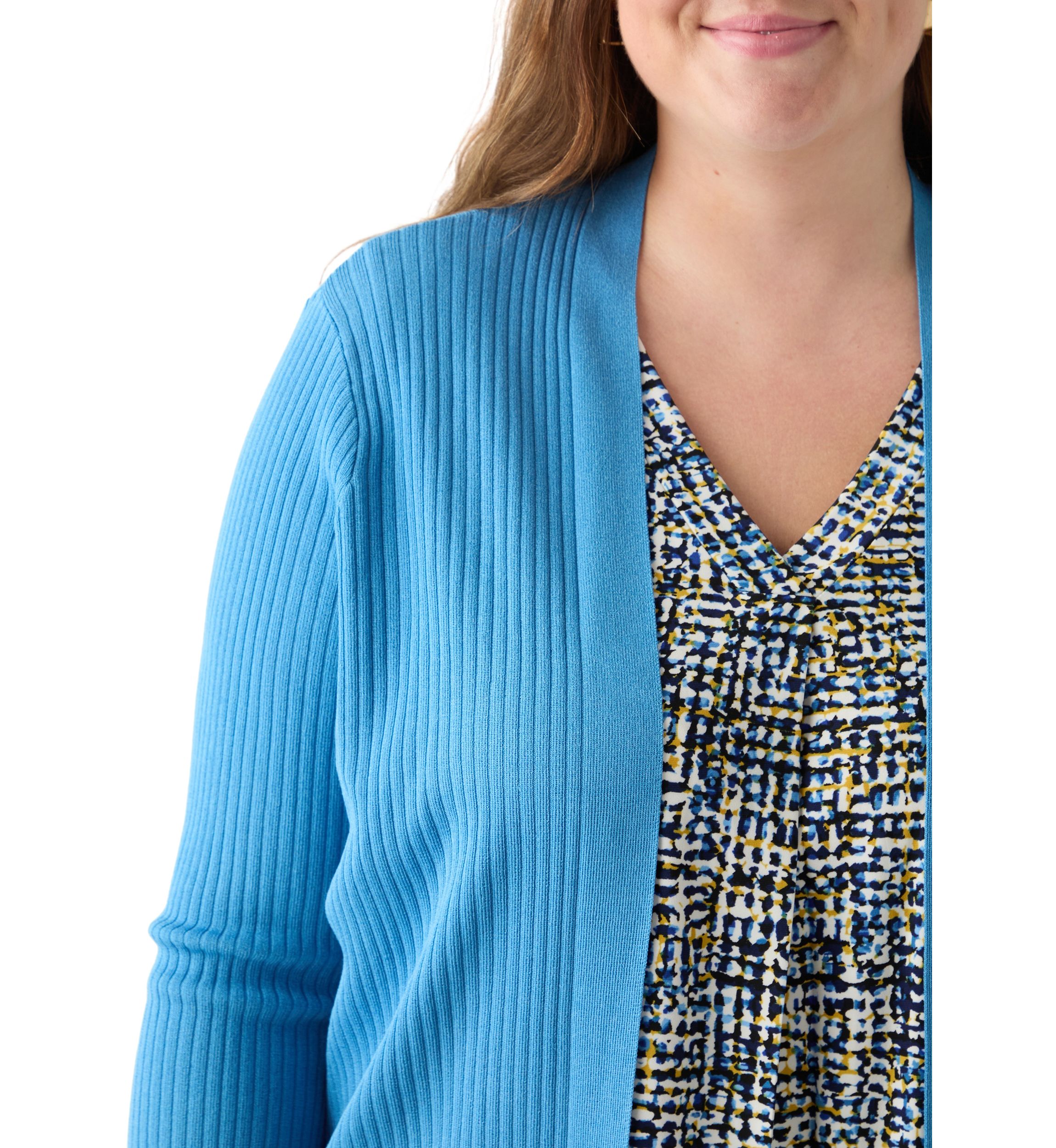 Plus Size Sutton Ribbed Cardigan