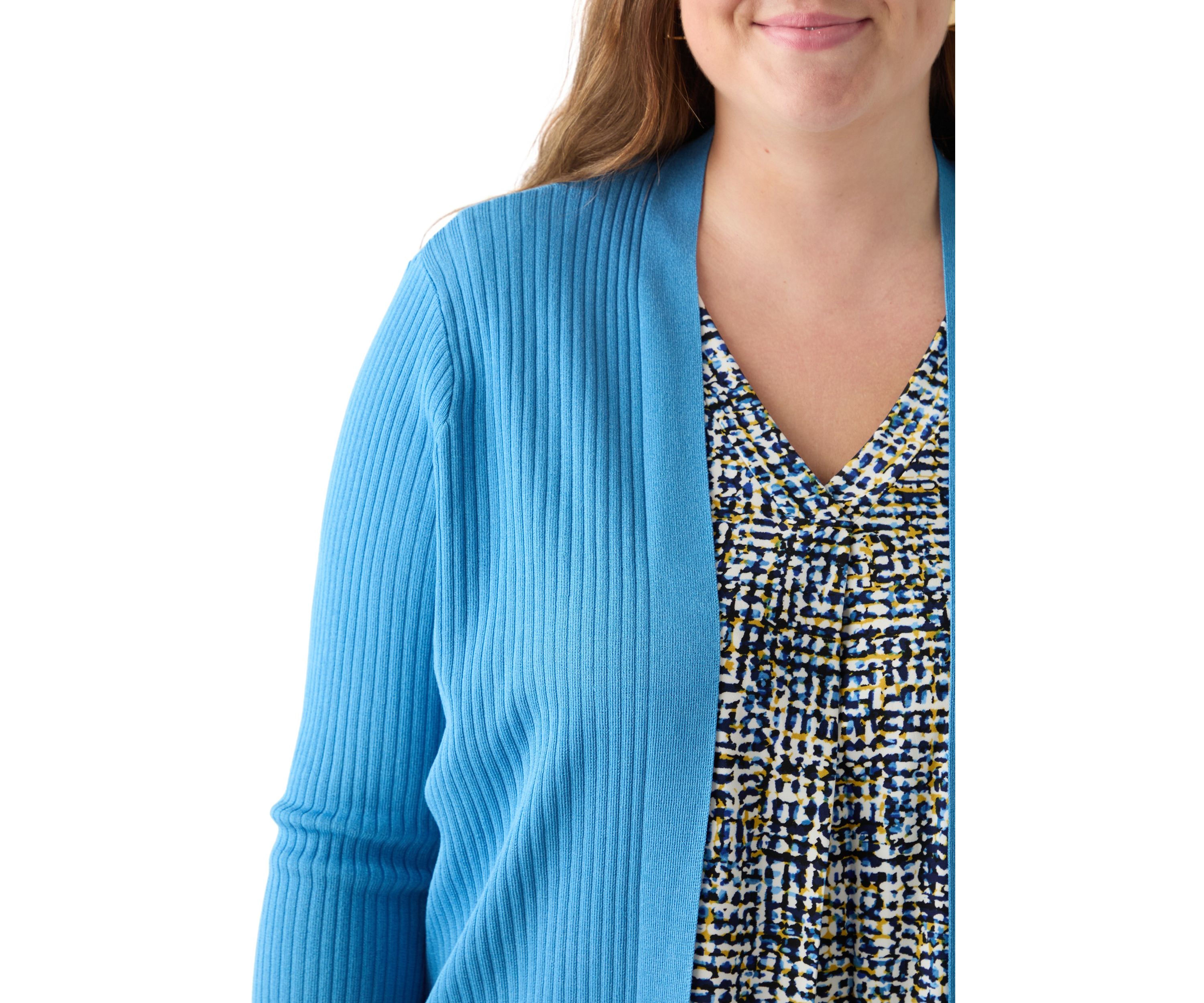 Plus Size Sutton Ribbed Cardigan