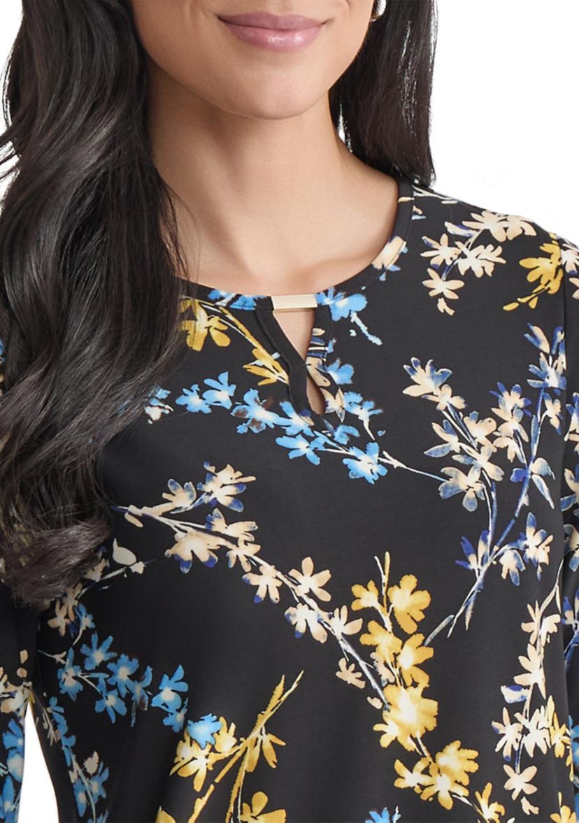 Petite 3/4 Bar Keyhole Top - Printed