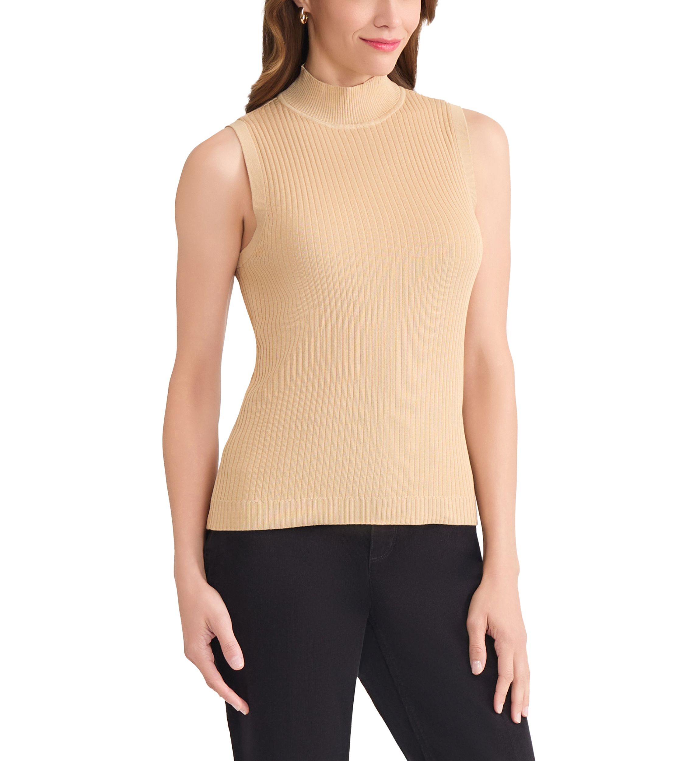 Womens Sutton Mock Neck Tank