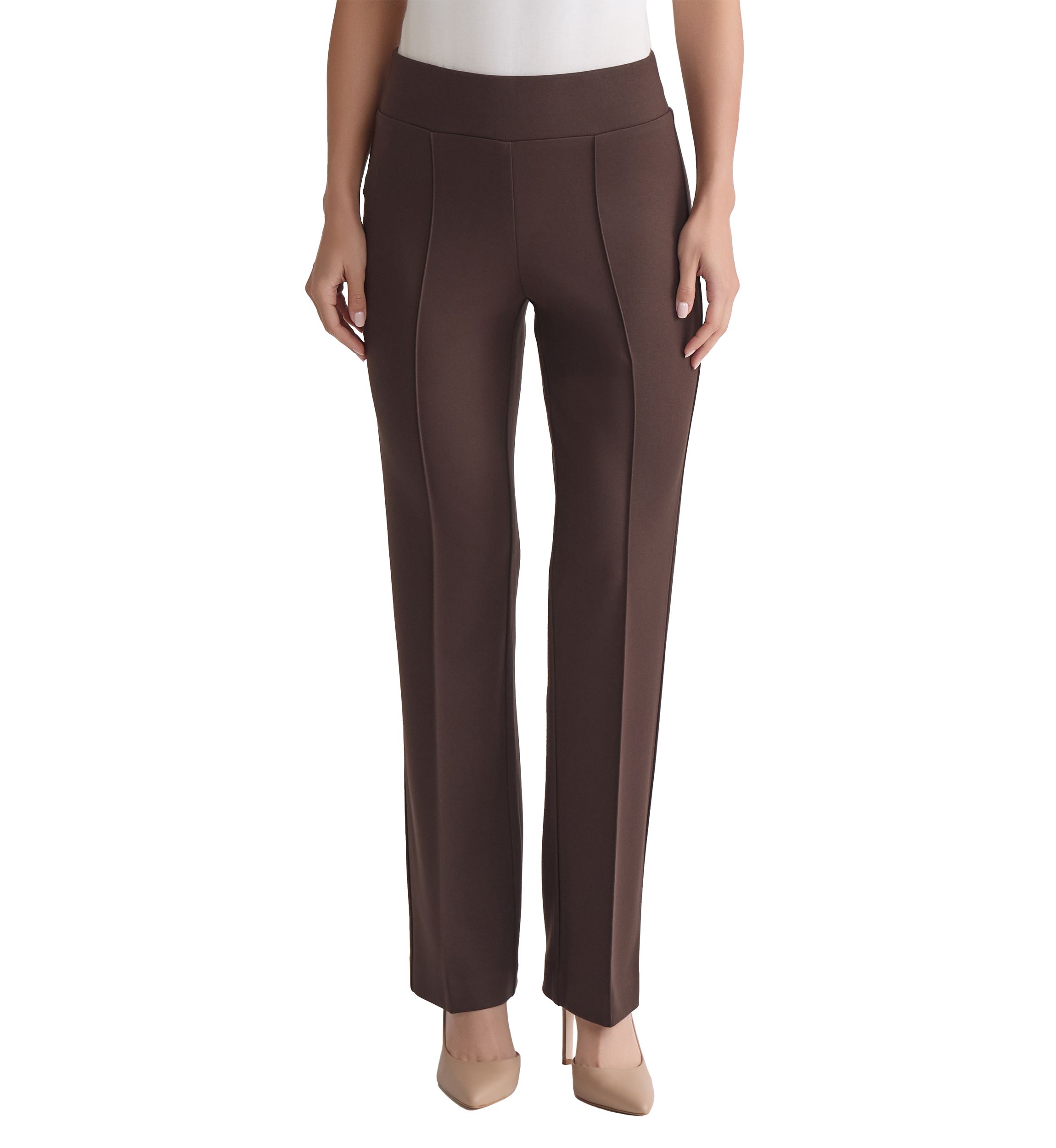 Petite Pull On Pintuck Trousers