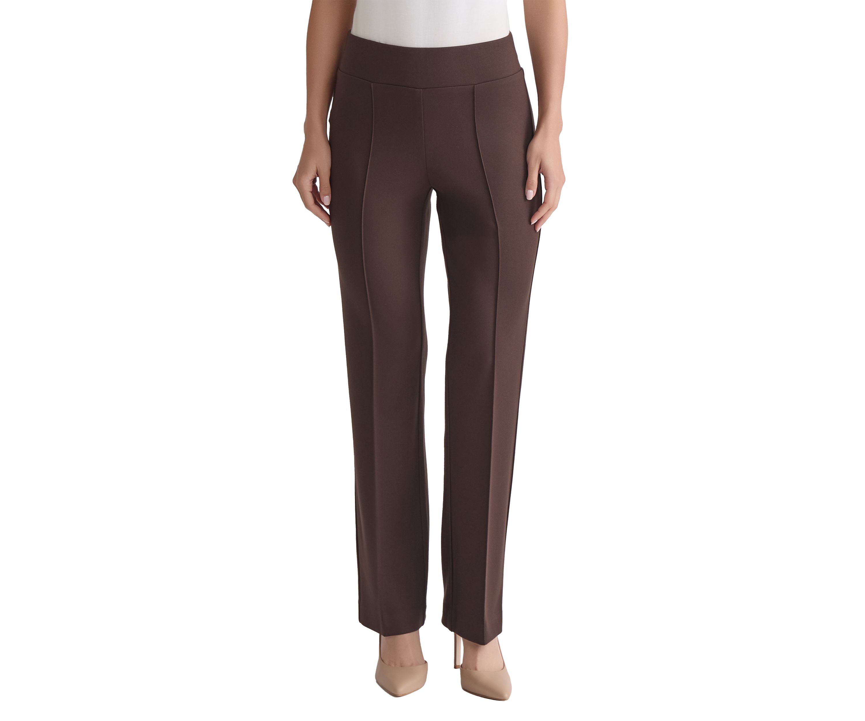Petite Pull On Pintuck Trousers