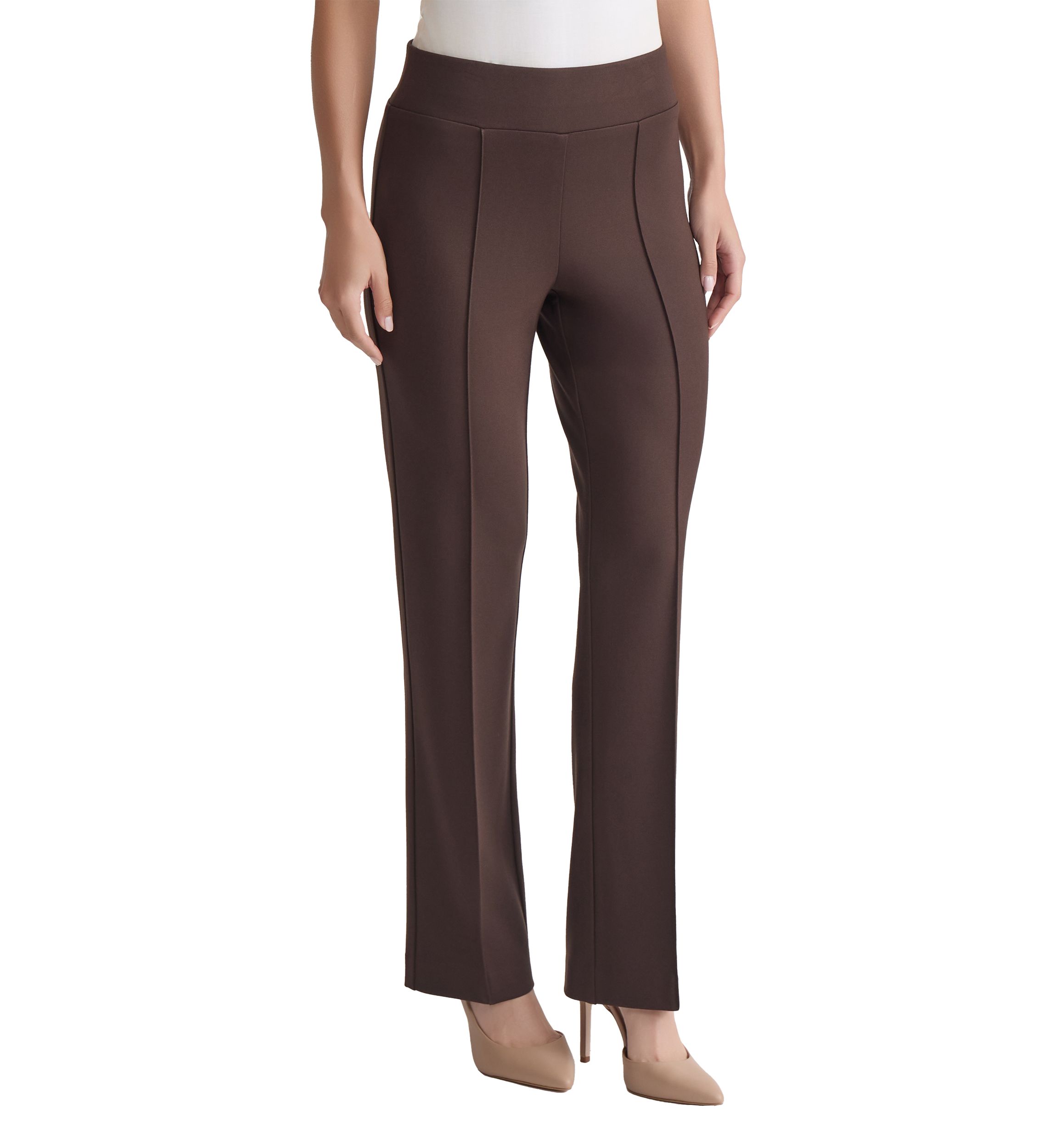 Petite Pull On Pintuck Trousers