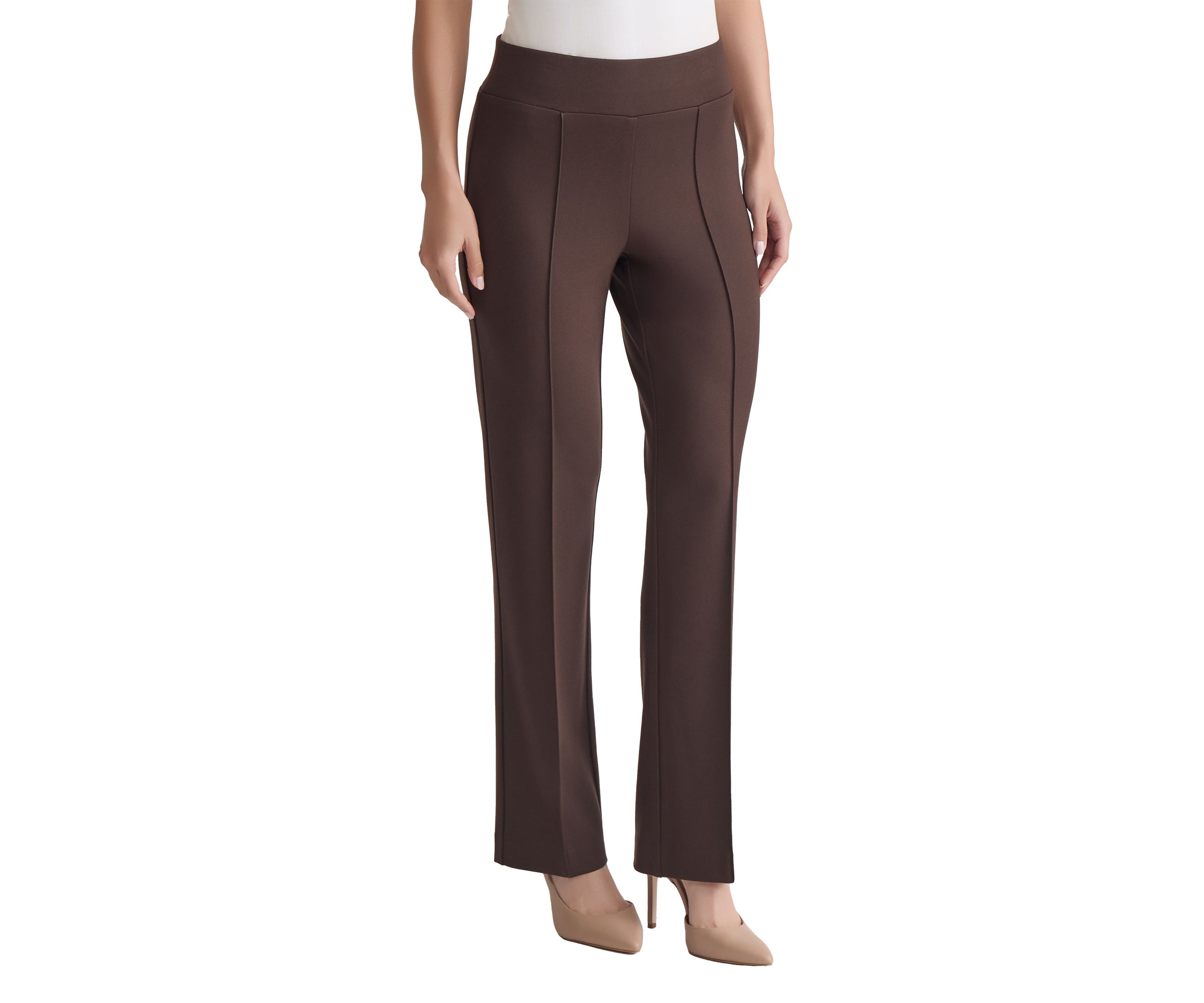Petite Pull On Pintuck Trousers