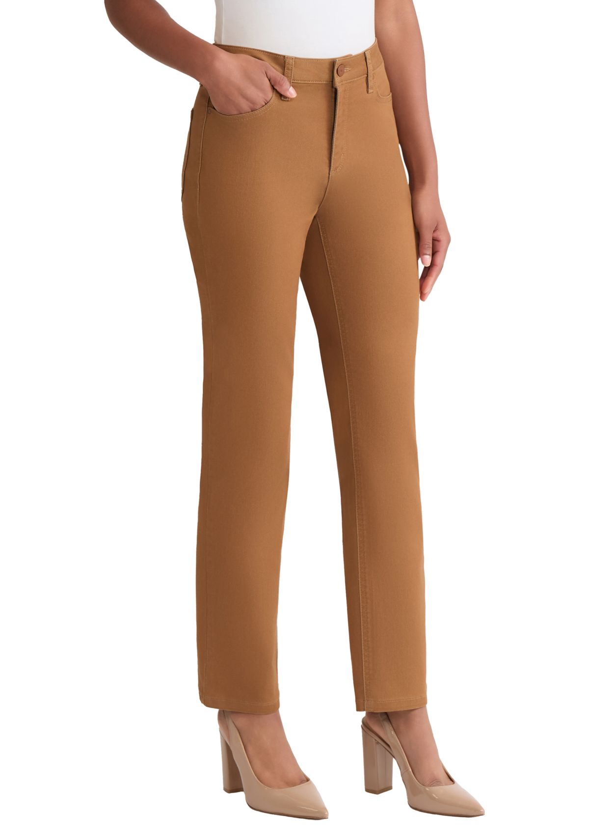 Petite Lexington Straight Denim Jeans