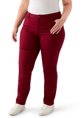 JONES NEW YORK Women's Plus Size Lexington Straight Denim Jeans