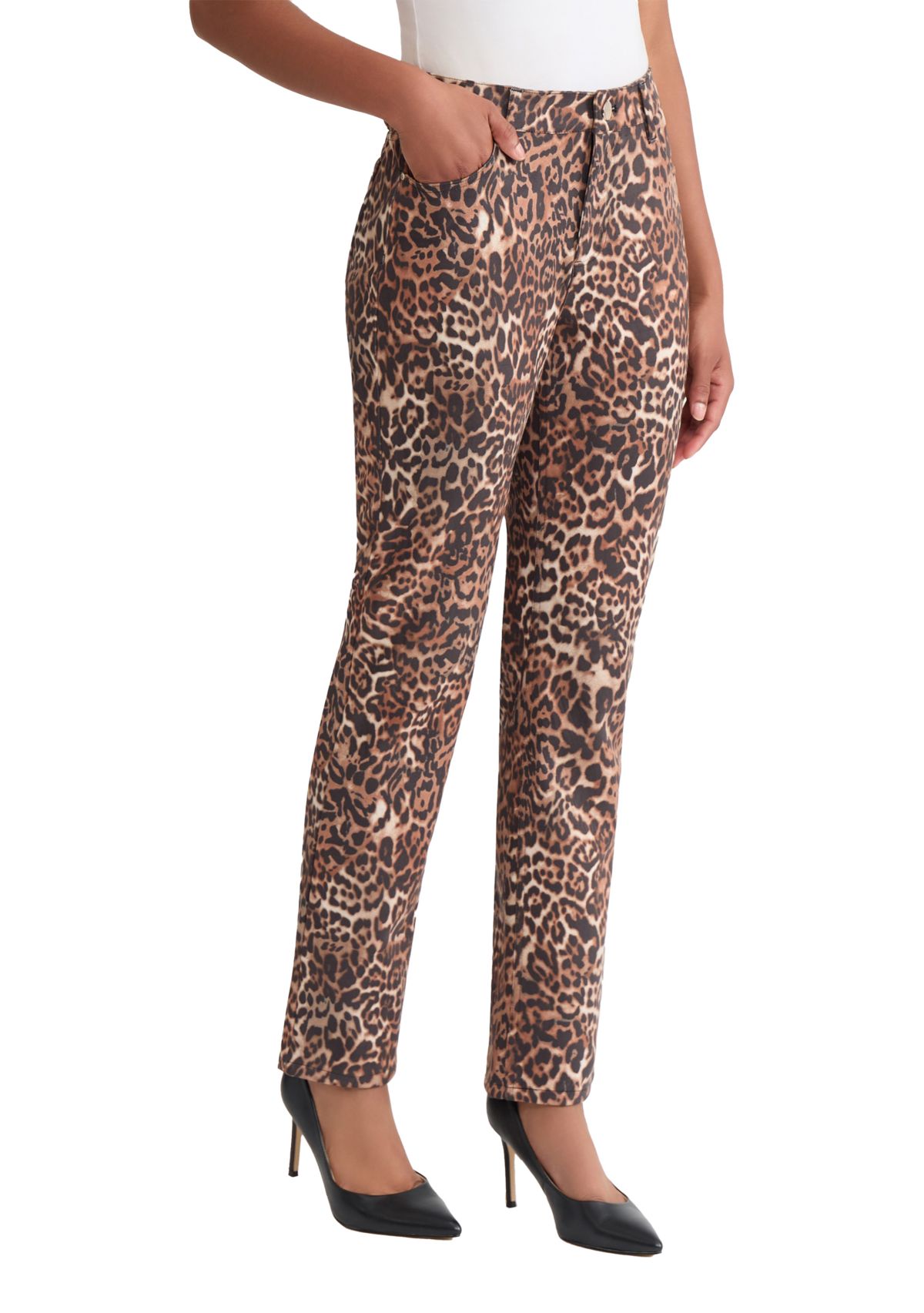 Womens Lexington Printed Denim Pants