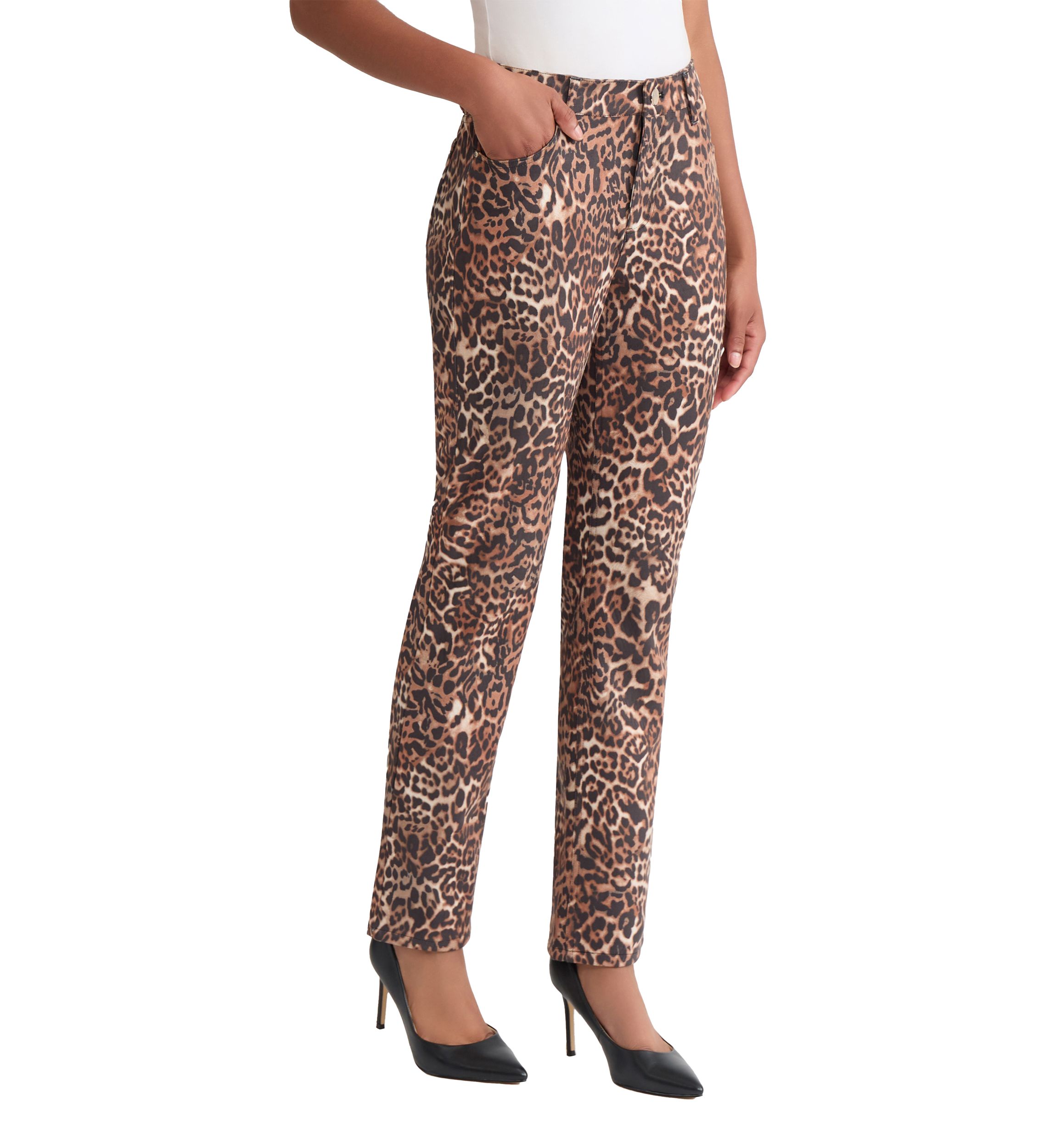 Womens Lexington Printed Denim Pants