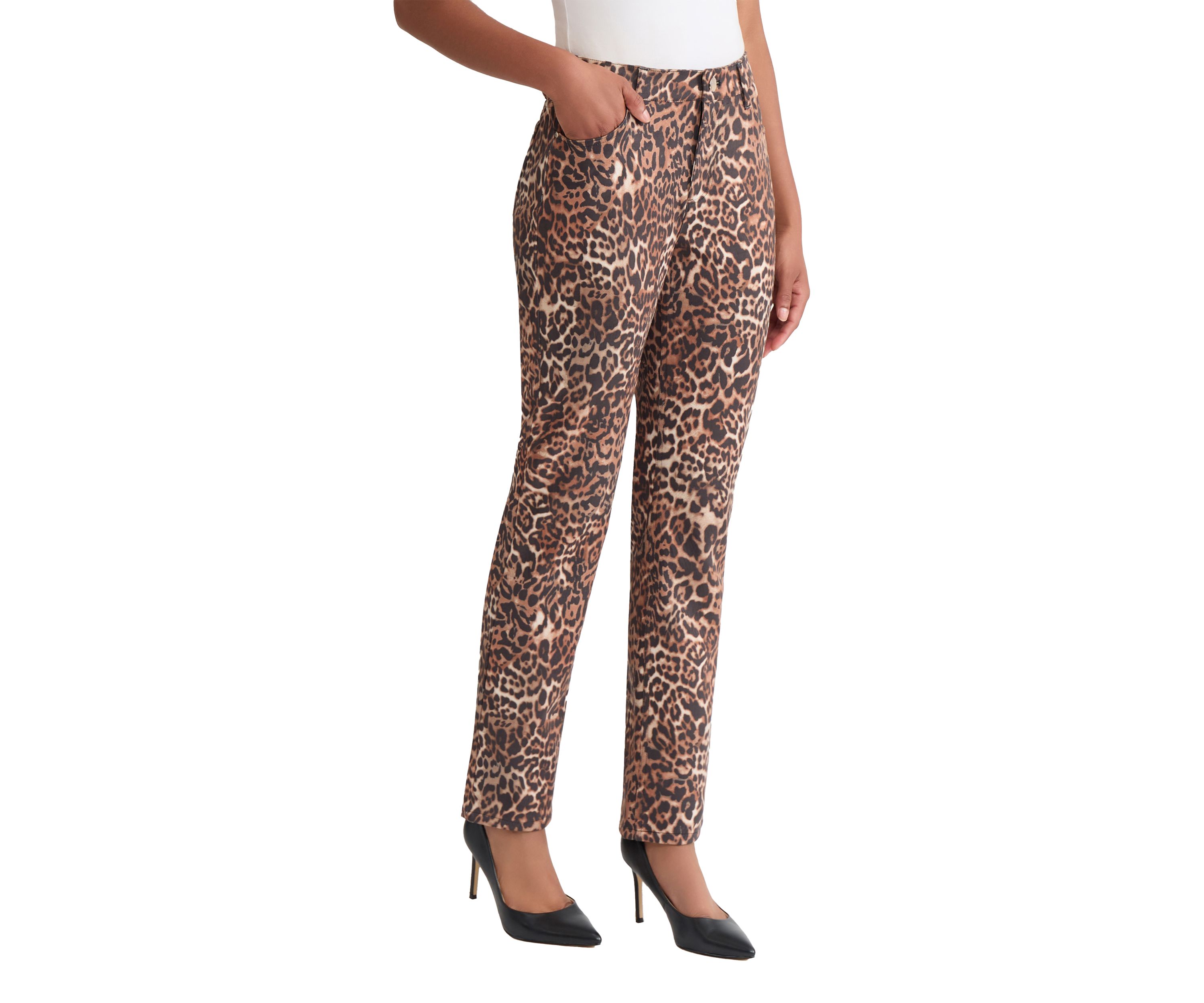 Womens Lexington Printed Denim Pants