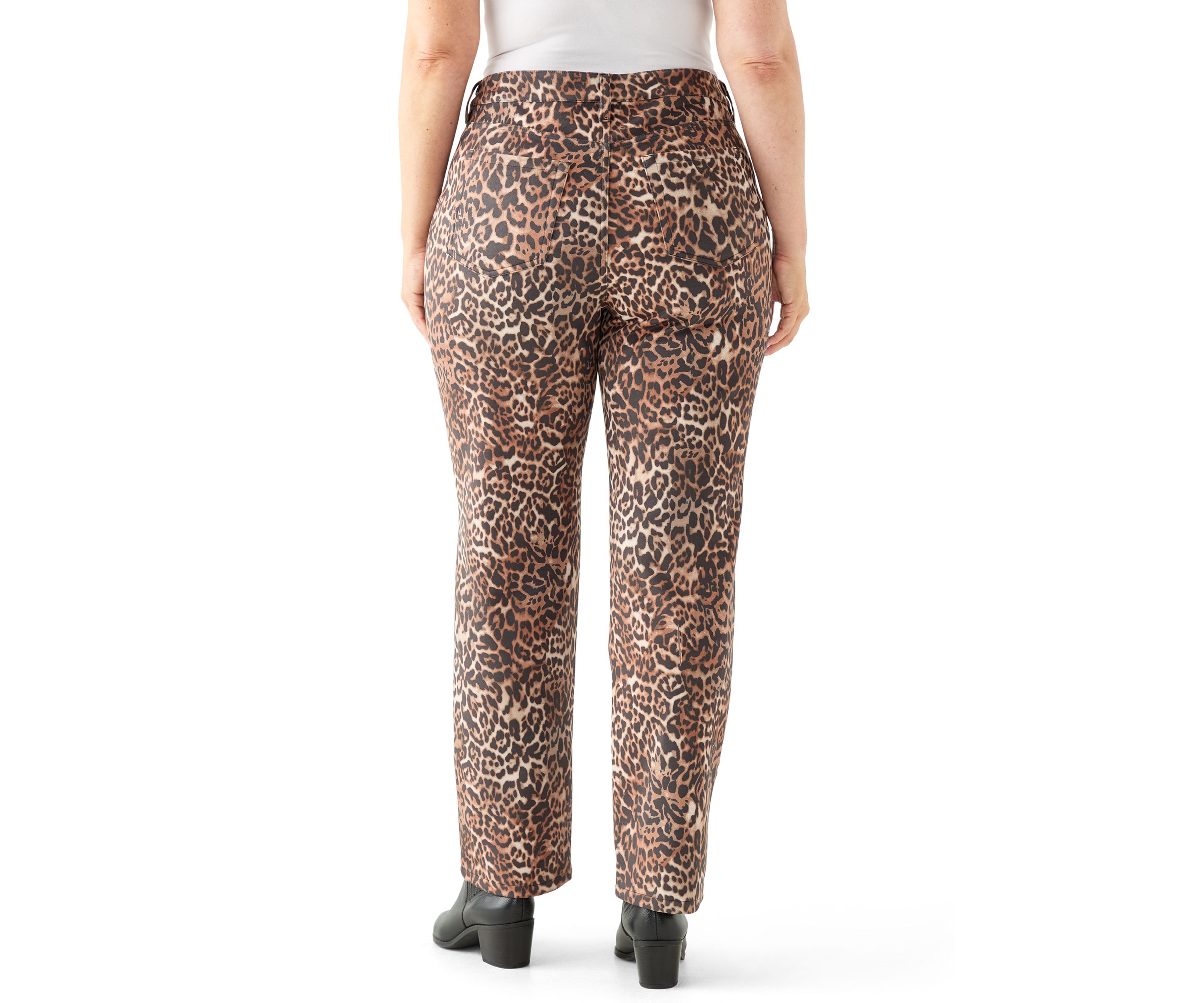 Plus Size Scuba Suede Lexington Straight Pants
