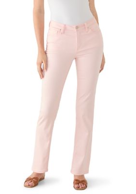 JONES NEW YORK Women's Petite Lexington Straight Leg Jeans, Pink, 6P