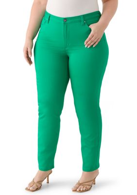 JONES NEW YORK Women's Plus Size Lexington Straight Leg Pants