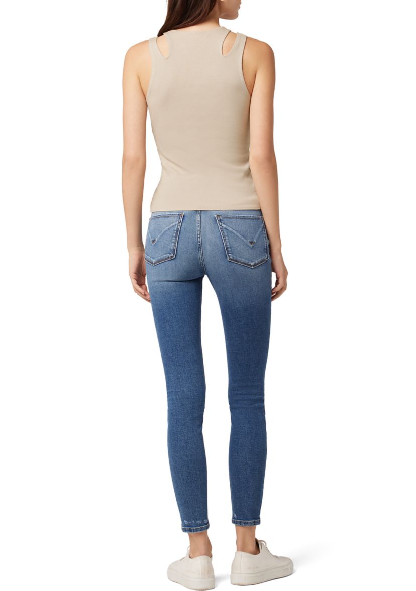 Womens Sleeveless Cutout Tank 