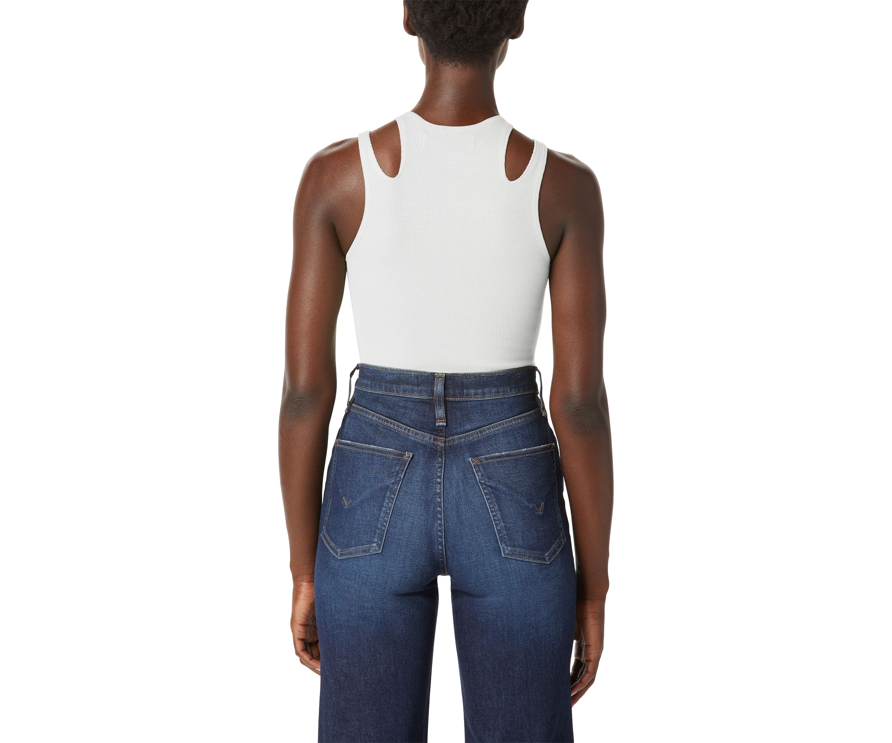  Womens Sleeveless Cutout Tank 
