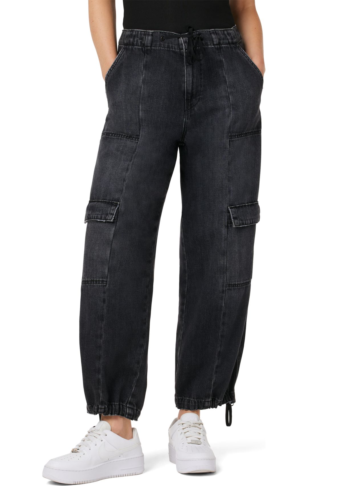 Womens Drawstring Parachute Pants