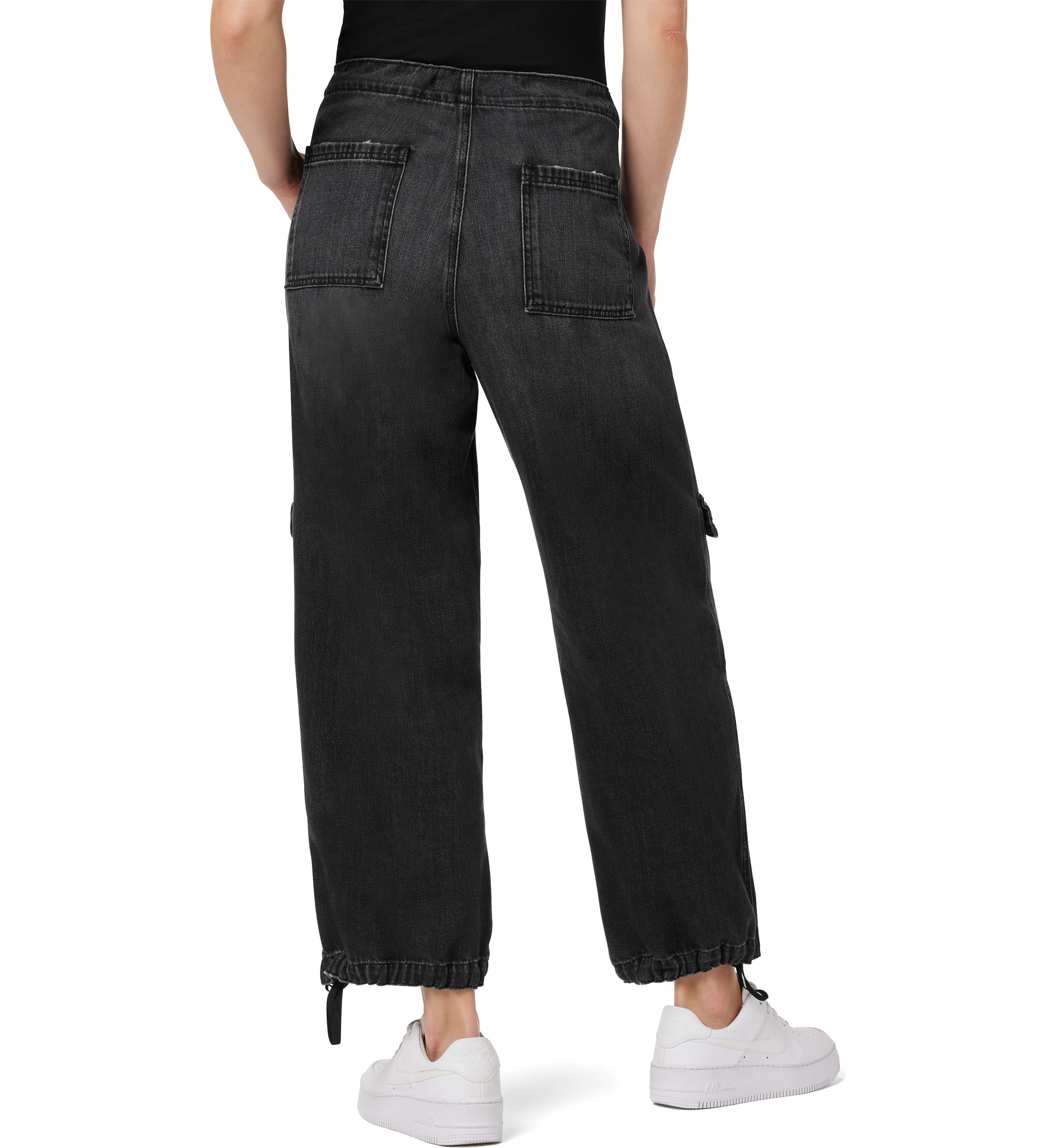 Womens Drawstring Parachute Pants