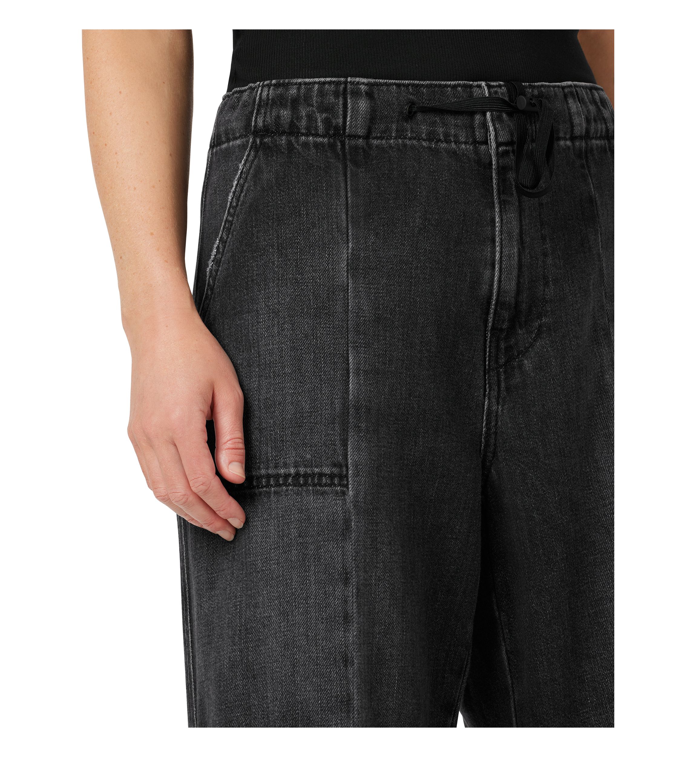Womens Drawstring Parachute Pants