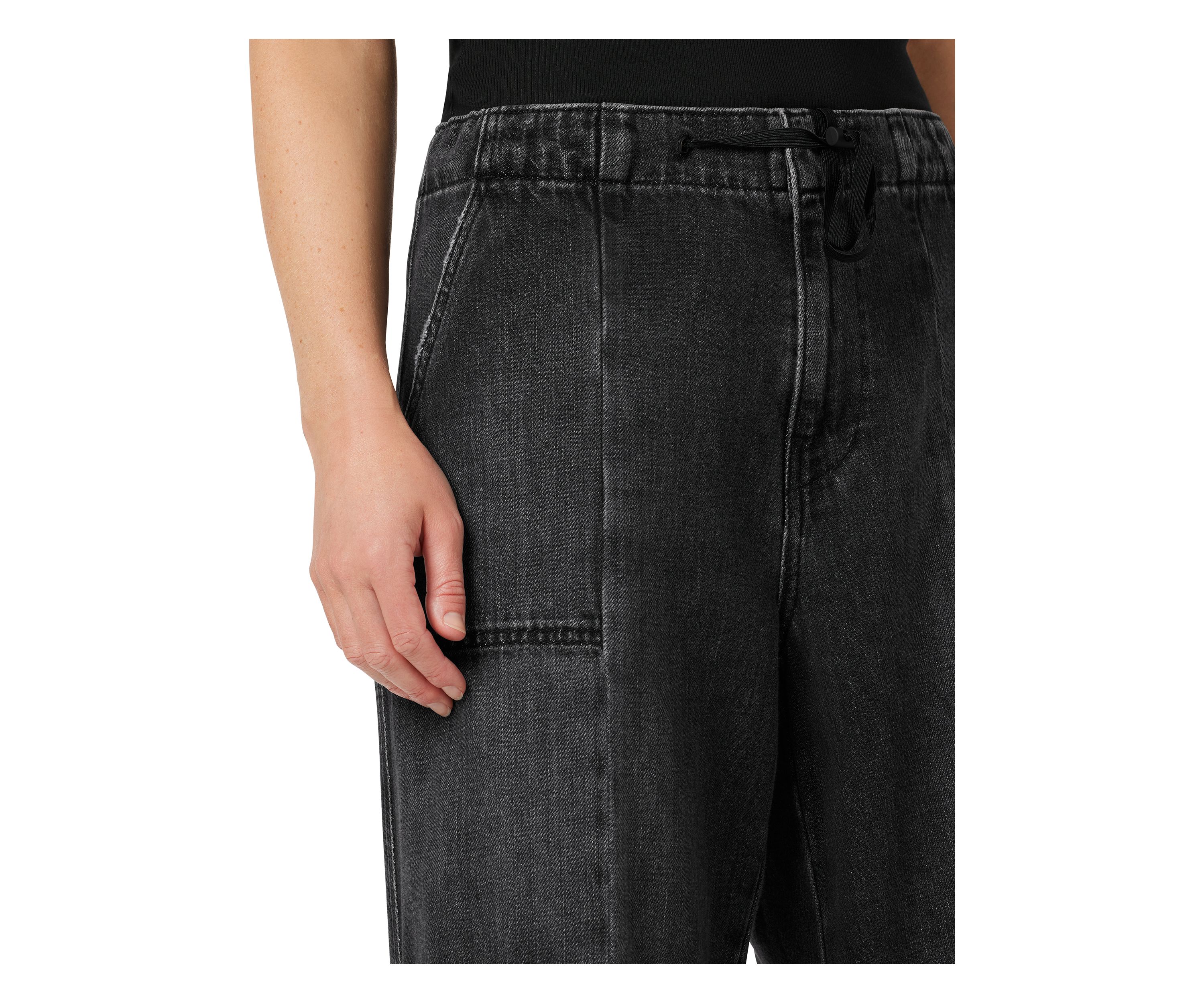 Womens Drawstring Parachute Pants