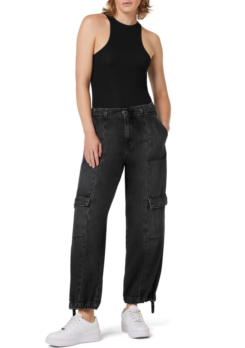Womens Drawstring Parachute Pants