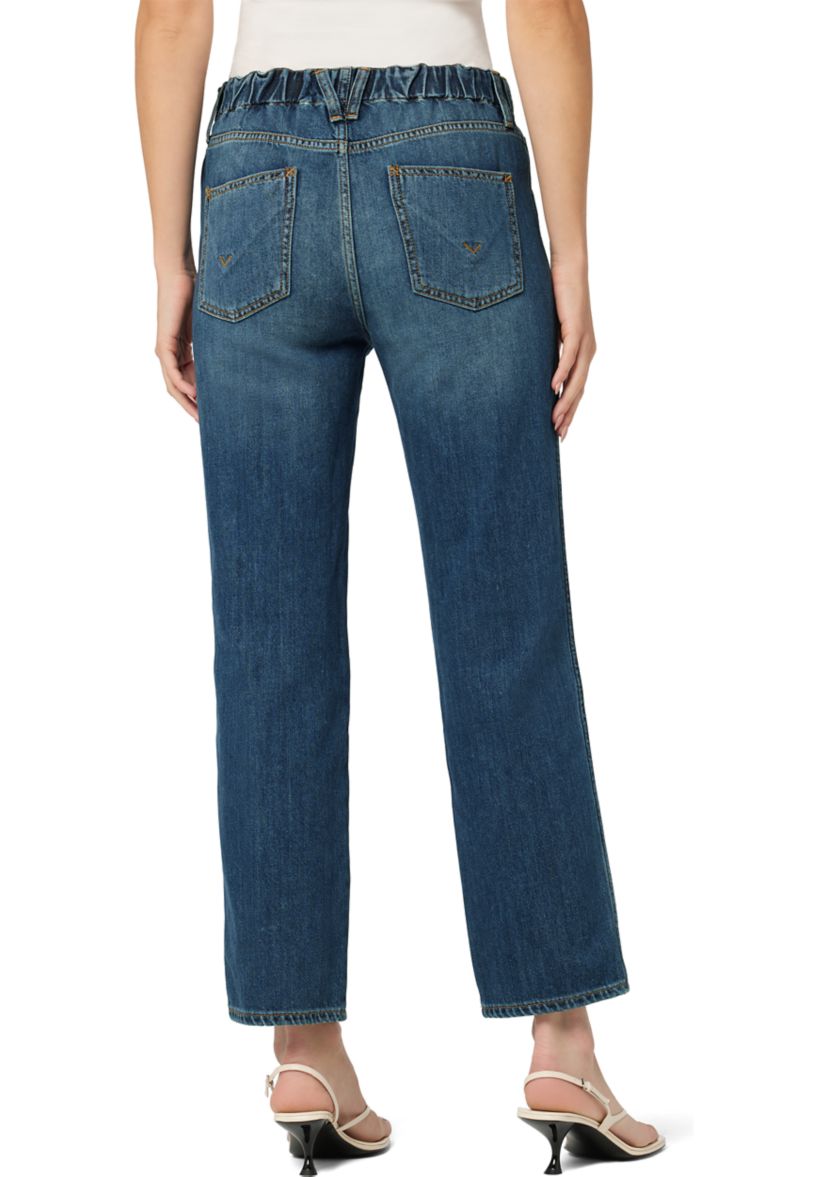 Remi Straight Leg Elastic Waistband Jeans 