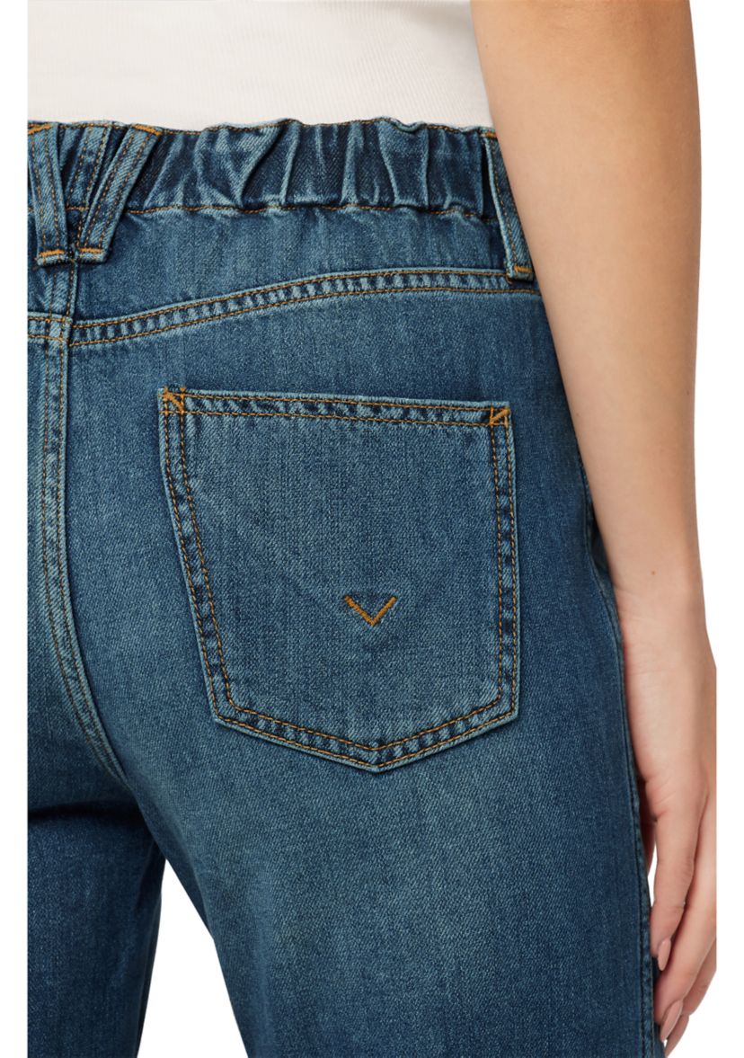 Remi Straight Leg Elastic Waistband Jeans 
