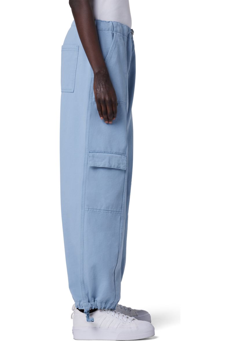Womens Drawstring Cargo Parachute Pants