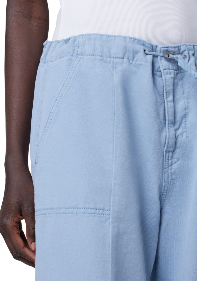 Womens Drawstring Cargo Parachute Pants